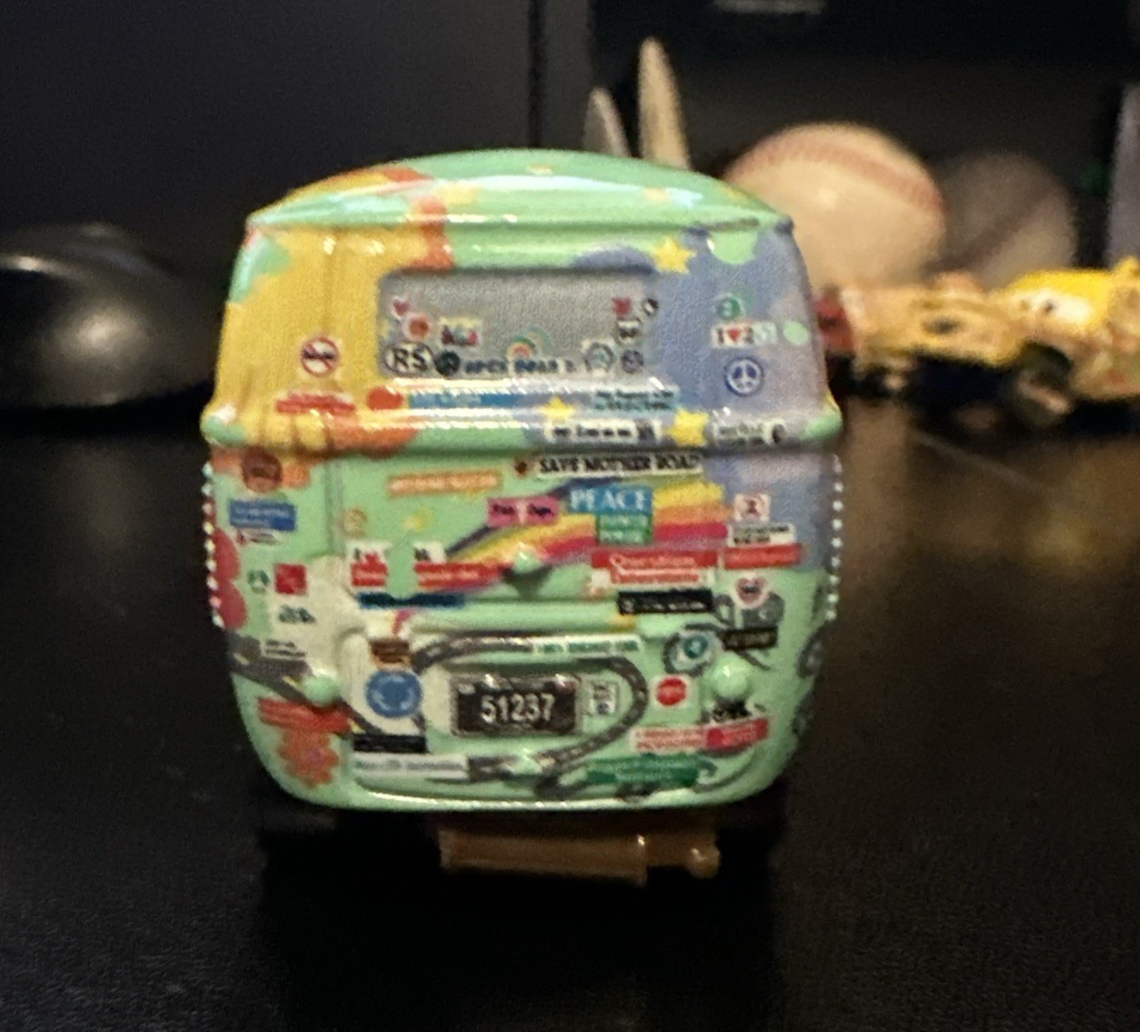 Pixar Cars Diecast Fillmore Rare With Headband Gas Cans Great Condition Disney