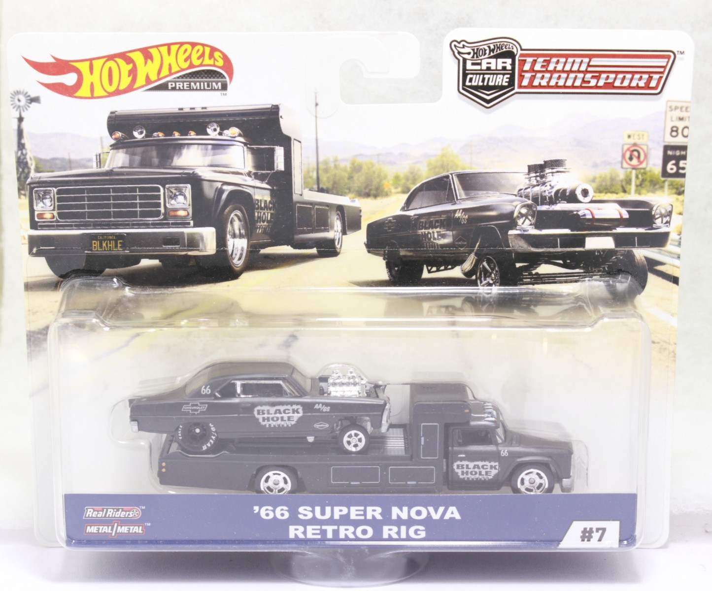 Hot Wheels Premium Car Culture Team Transport ’66 Super Nova & Retro Rig #7