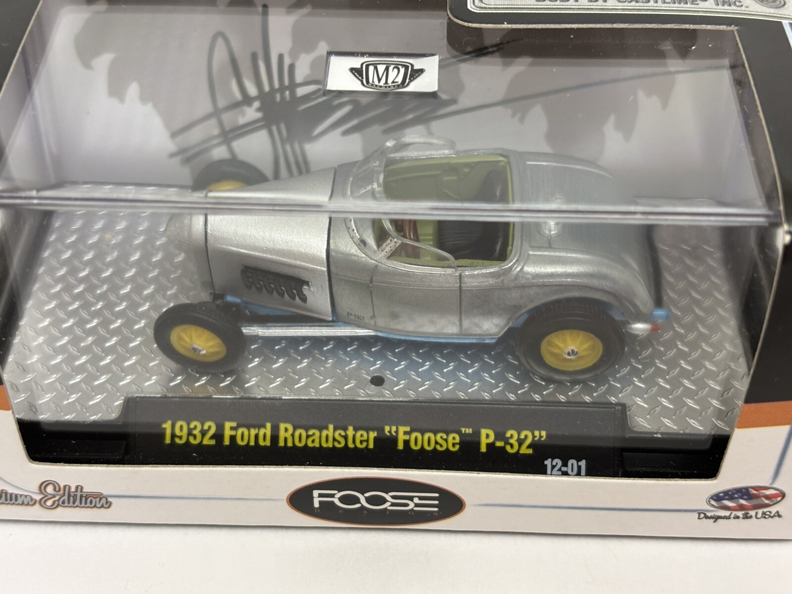 1/64 M2 Machines Foose P-32 1932 Ford Roadster 12-01 RARE DARK INTERIOR RAW BODY