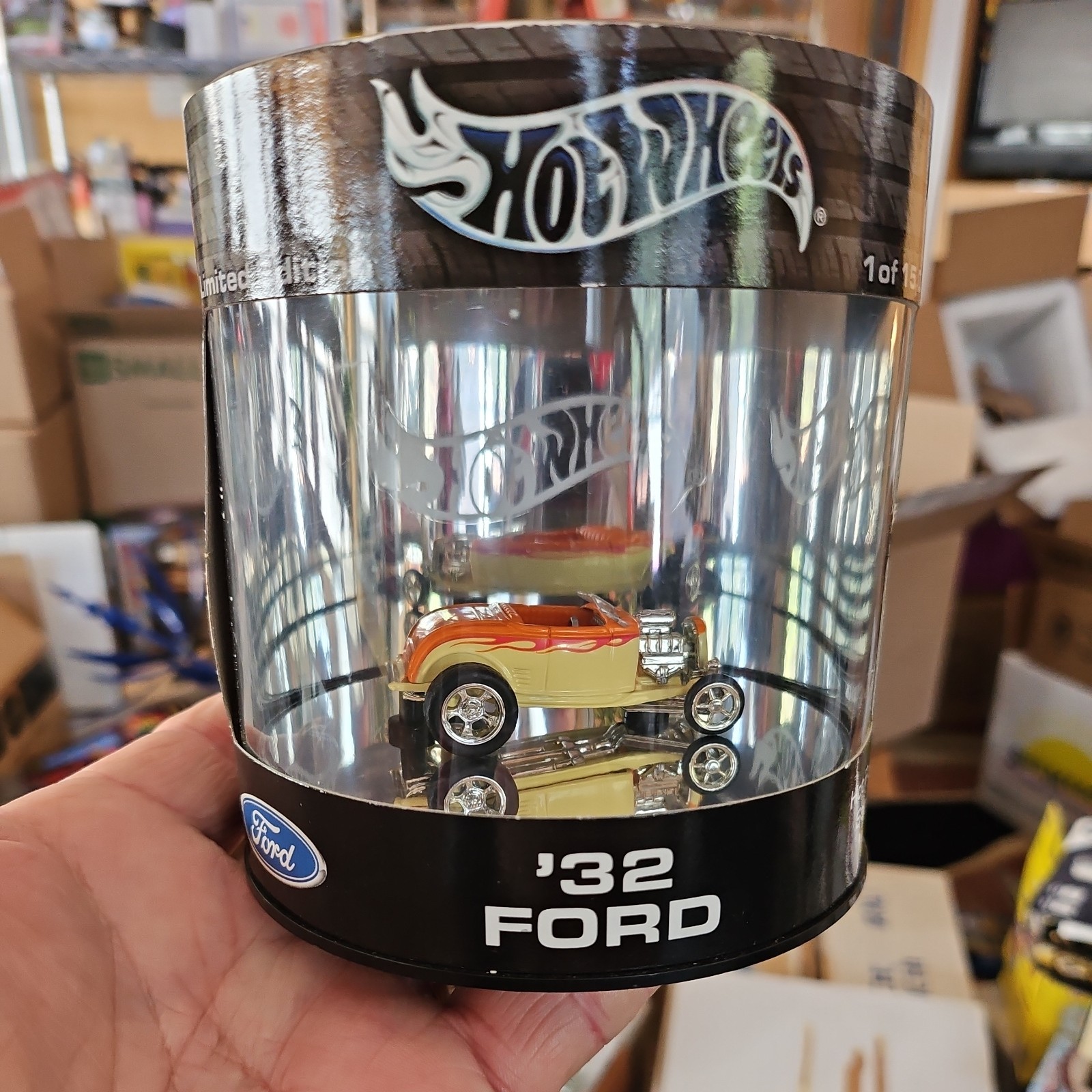 2003 Hot Wheels Oil Can Hot Rod Series ’32 Ford 1/15000 Orange & Tan