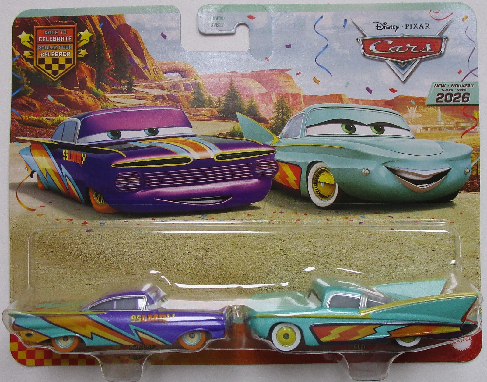 Disney Pixar Cars Race To Celebrate – Ramone + Flo 2-pack