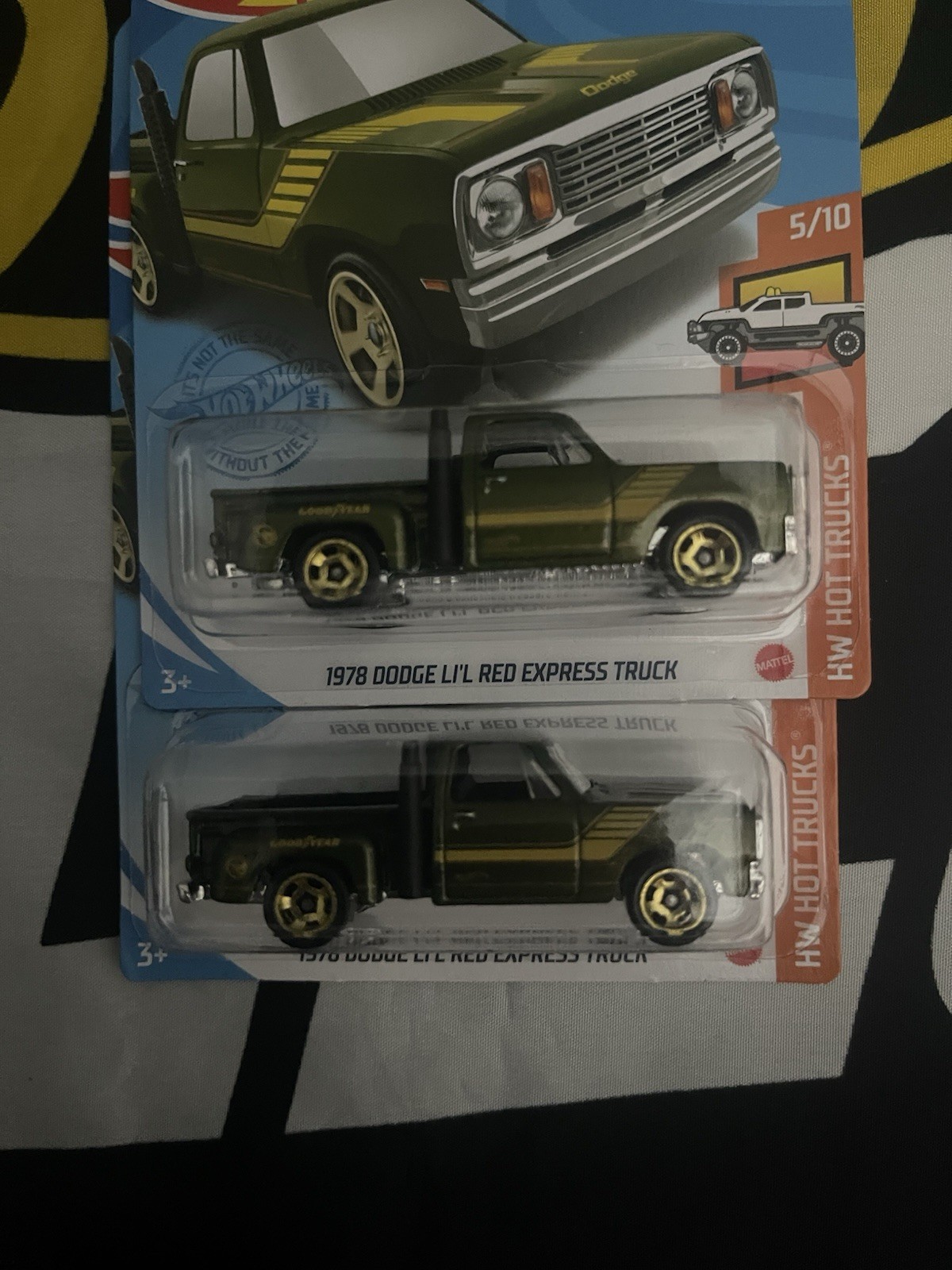 Hot Wheels TREASURE HUNT TH HW Hot Trucks 5/10 1978 Dodge Li’l Red Express Truck