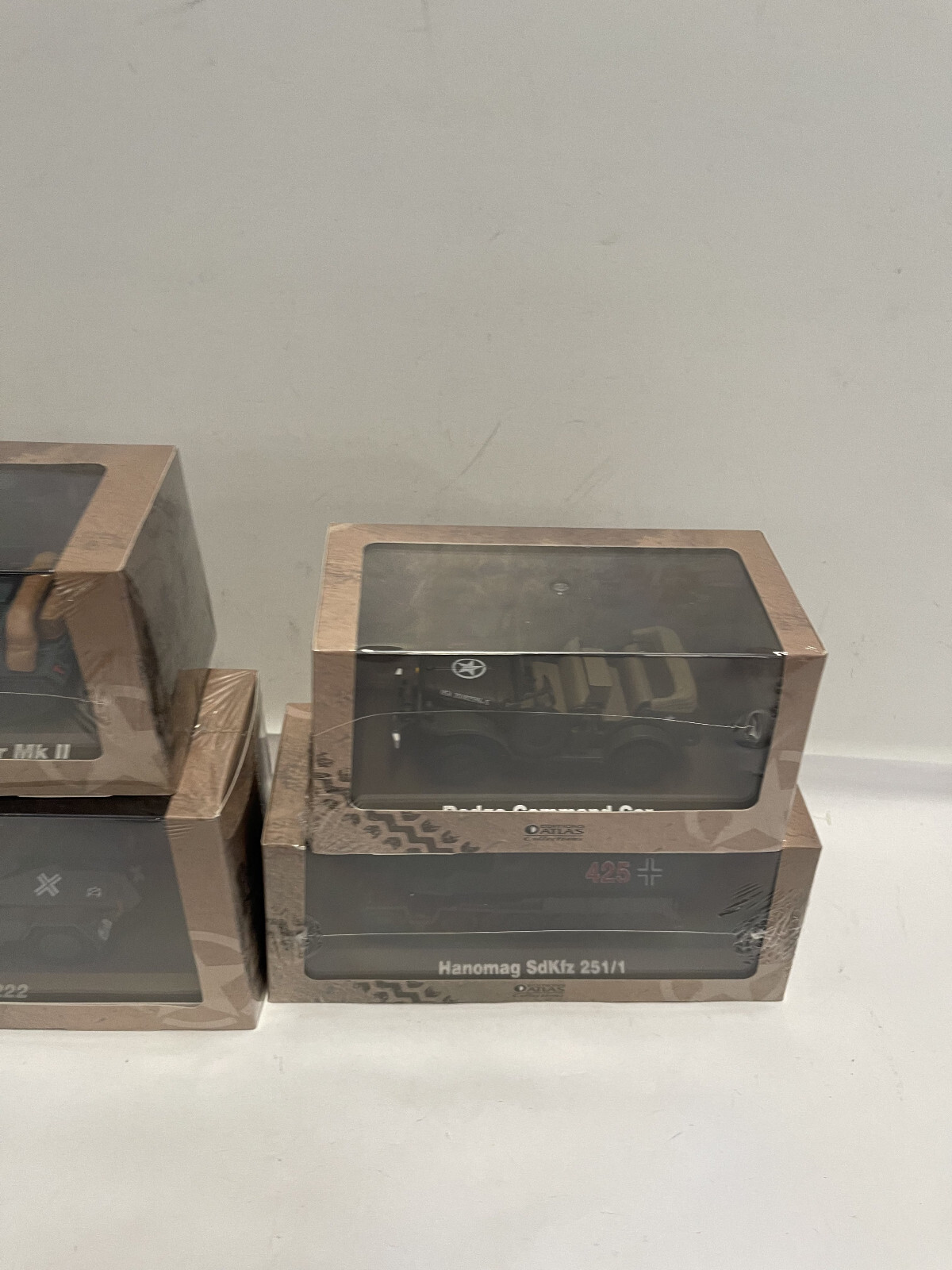 Lot of 4 Atlas Editions Military Vehicles Brand New