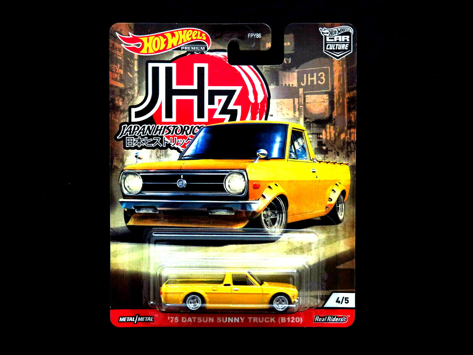 Hot Wheels Car Culture Japan Historics 3 JH3 ’75 Datsun Sunny Truck B120 Diecast