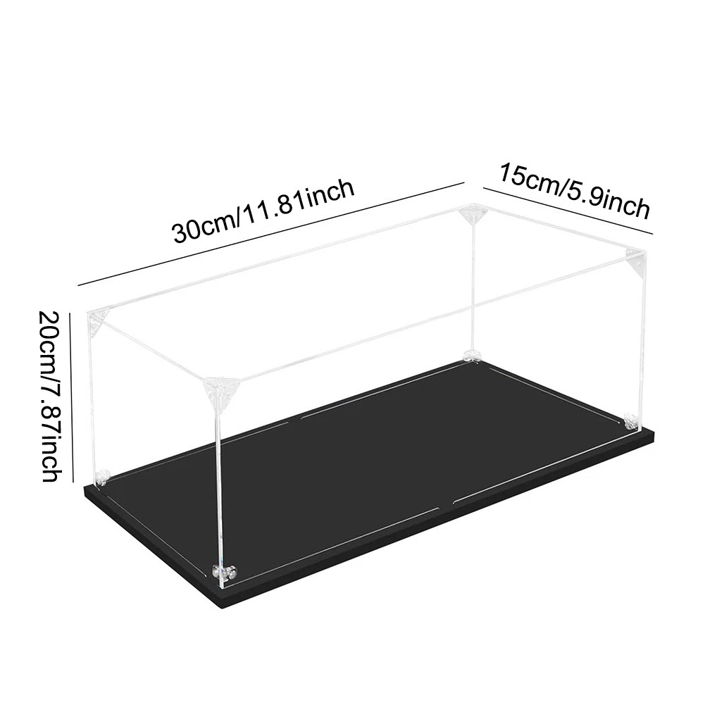Large Model Car Display Case 1/18 Scale Clear Acrylic Box Dust Proof Figurine