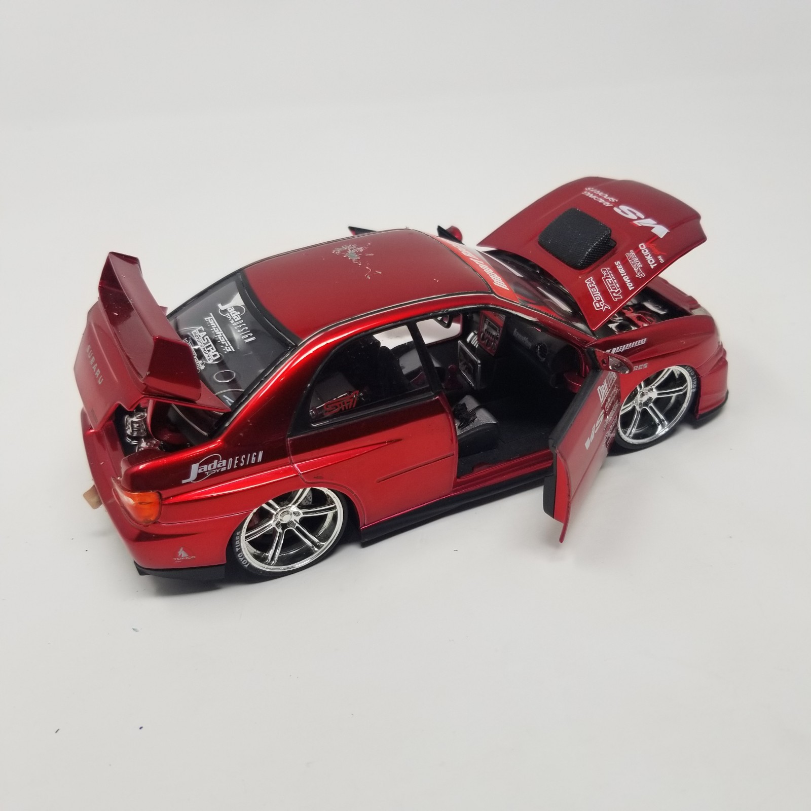 Jada Toys Import Racer 1:24 Scale Red Subaru Impreza WRX STi