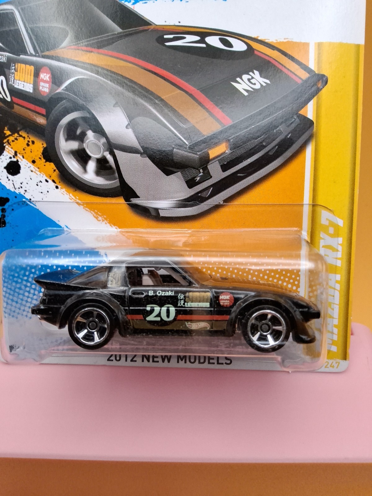2012 Hot Wheels New Models 31/247 MAZDA RX-7 Black 🔥63