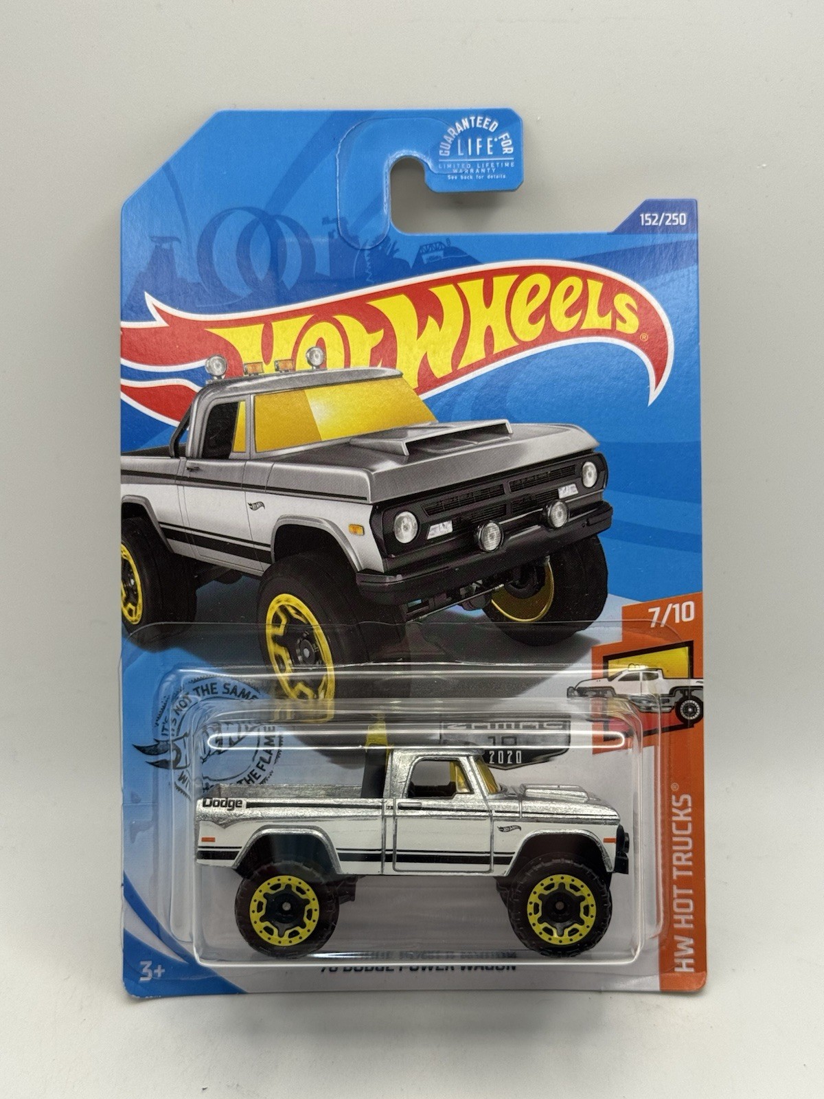 Hot Wheels ZAMAC Edition HW Hot Trucks ’70 Dodge Power Wagon – 1:64 Diecast Car