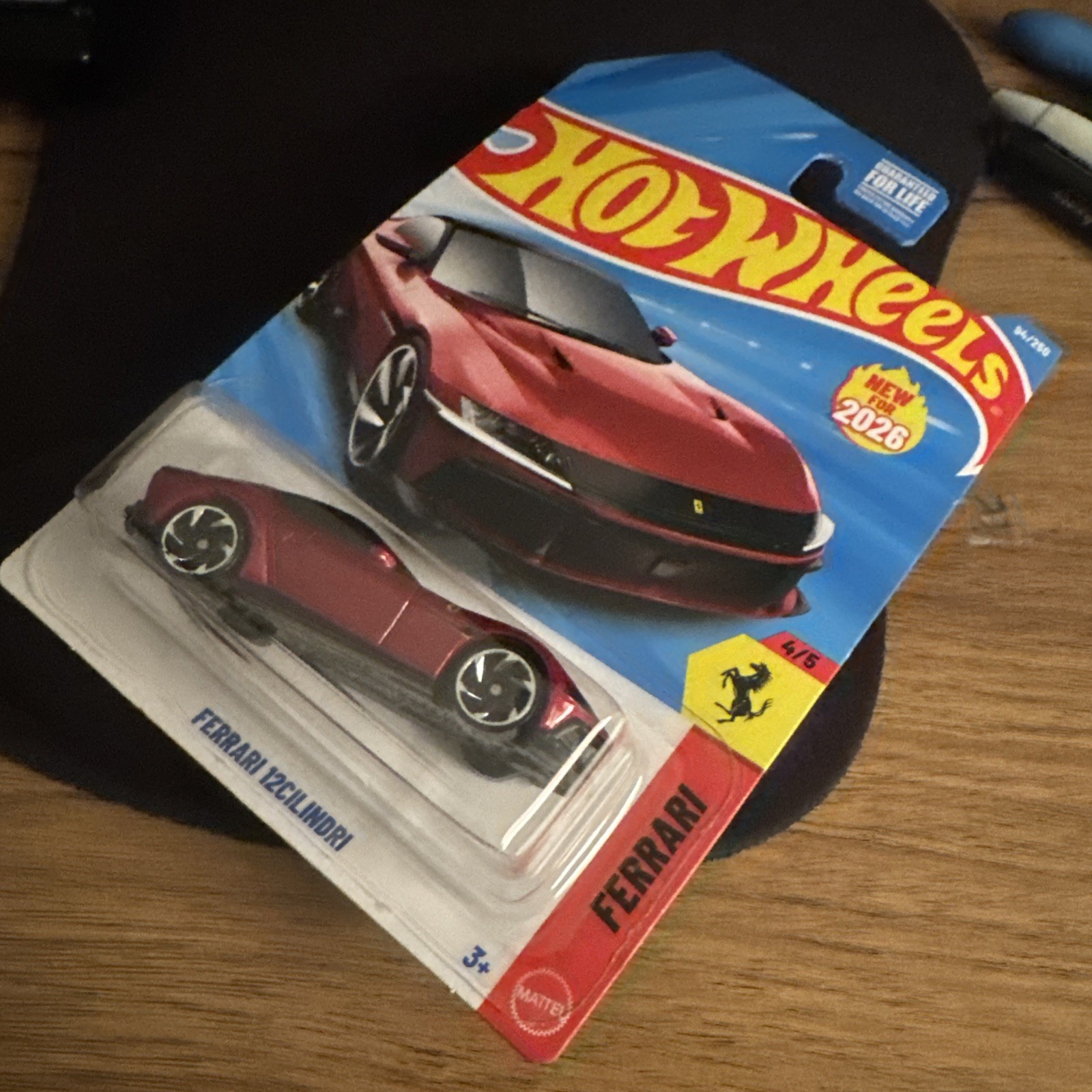 2026 Hot Wheels Ferrari 12CILINDRI (94/250) – Ferrari #4/5