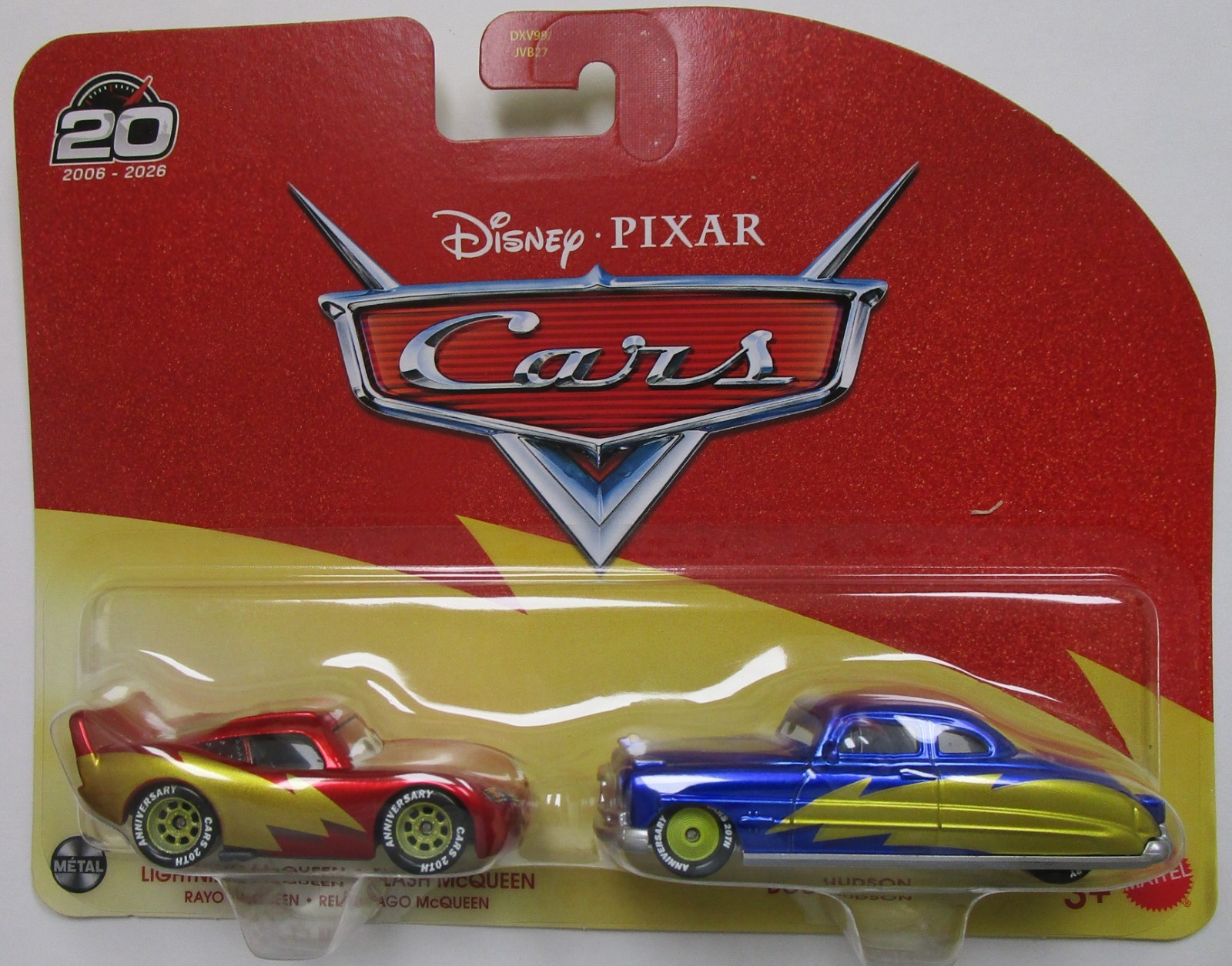 Disney Pixar Cars 20th Anniversary Lightning McQueen + Doc Hudson 2-pack