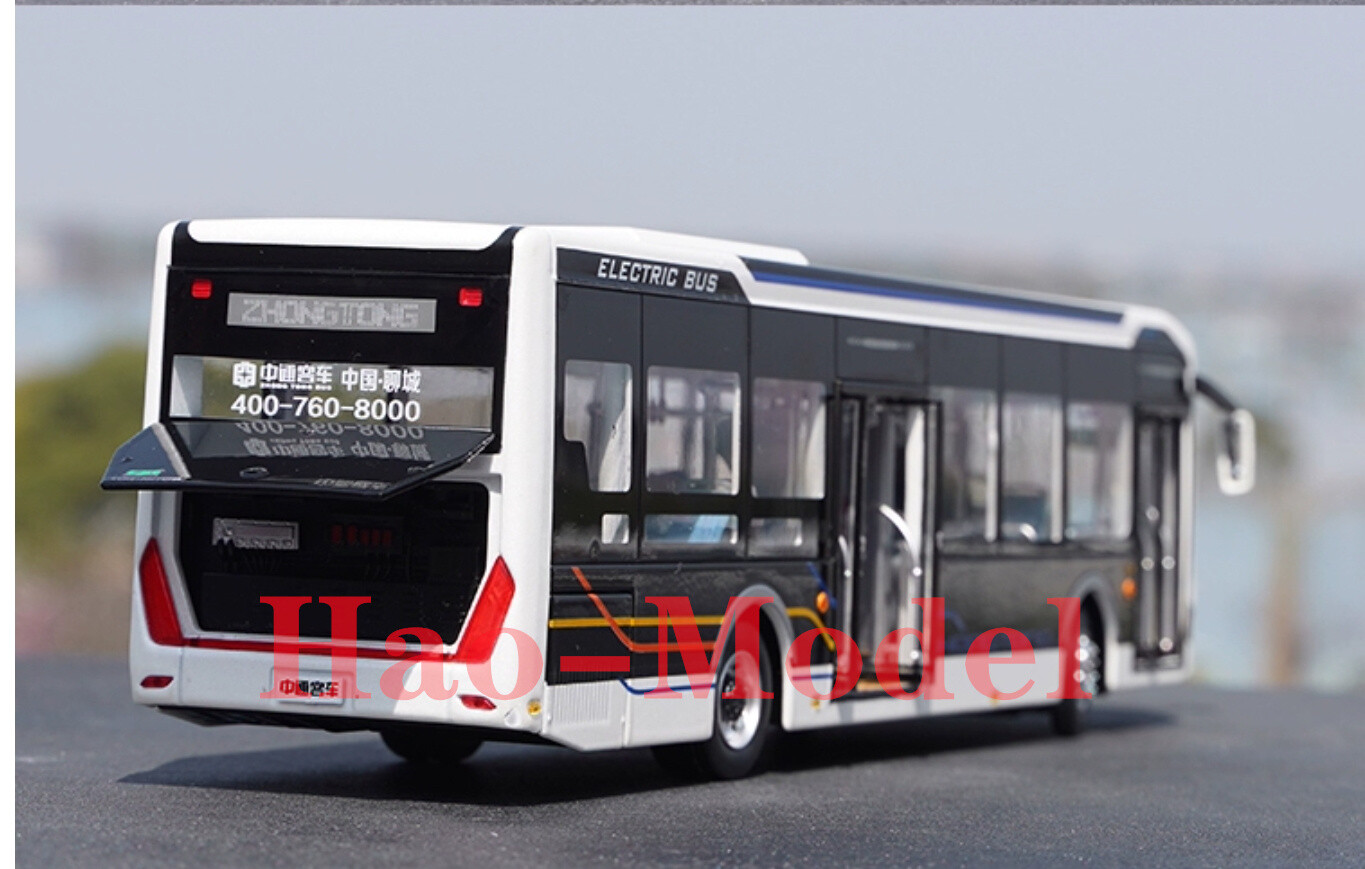 1:42 Zhongtong LCK6126EVGRA1 Bus Model Alloy Diecast Hobby Toys Collection White