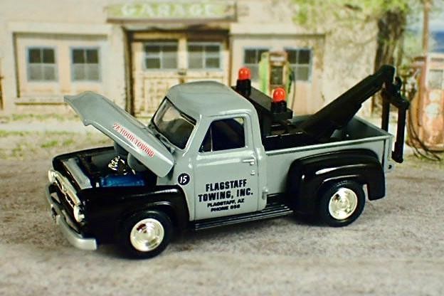 Vintage 1953 Ford Step-Side Flathead V8 Tow Truck 1/64 Scale Limited Edition I