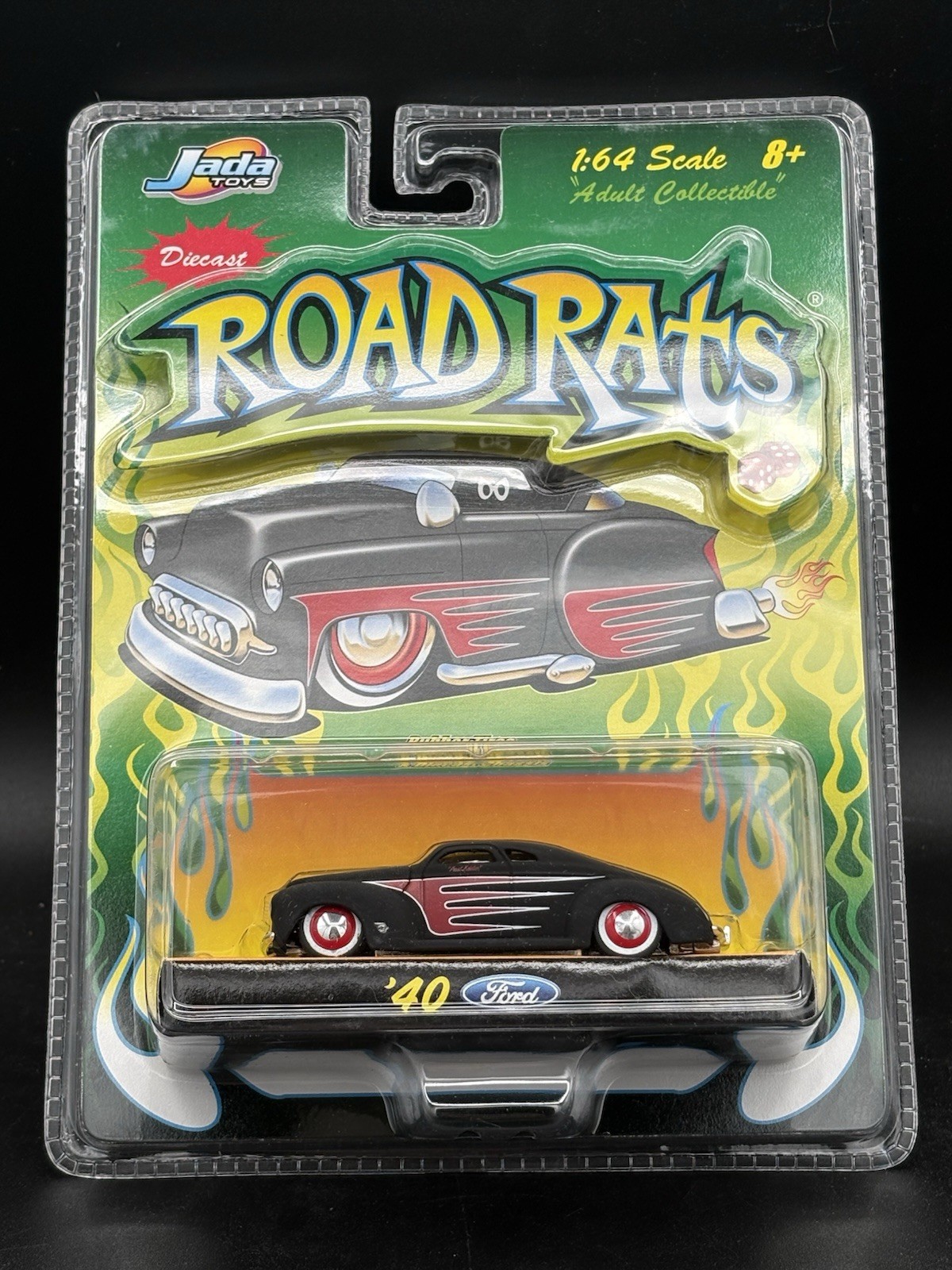 Jada 40 1940 Ford Coupe Road Rats Rat Rod Race Hot Rod Car w/RR