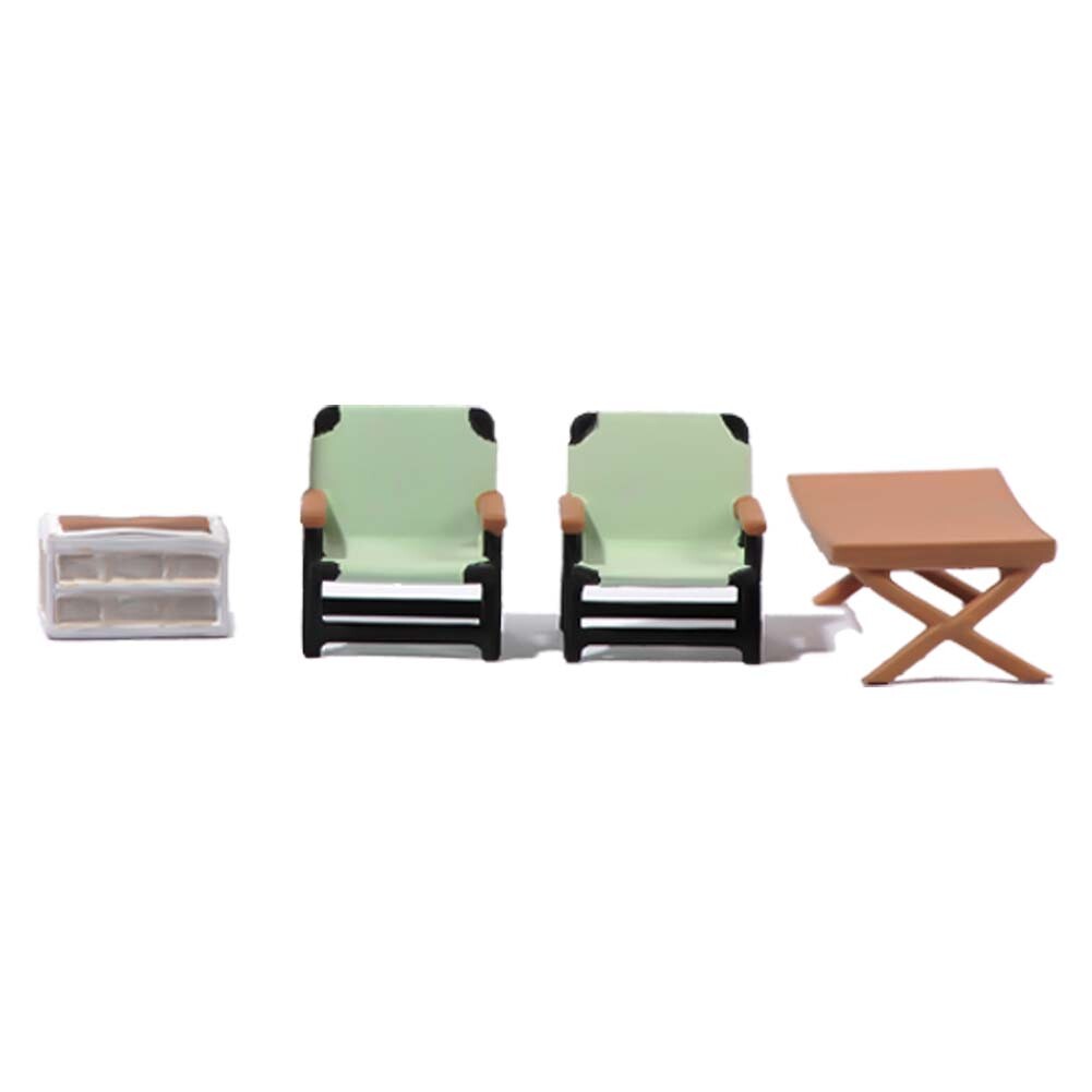 1/18 1/24 1/43 1/64 1/87 Miniature Barbecue Desk Chairs Scene Figure For Cars
