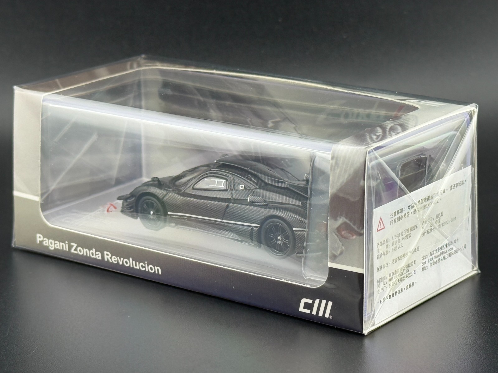 CM Model Pagani Zonda Revolucion Full Carbon 1/64