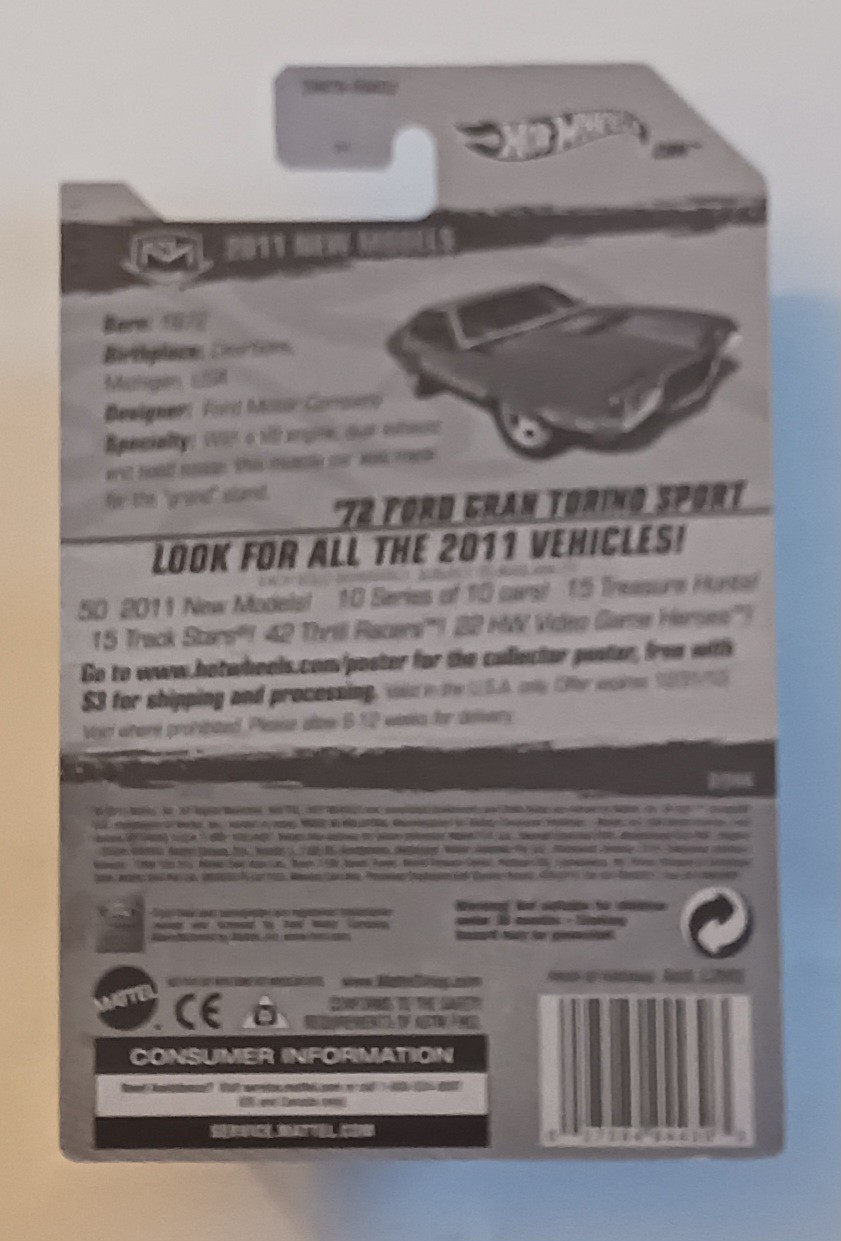 Lot of 8 2011-18 Hot Wheels Various Ford Models Gran Torino Sport – Falcon XB