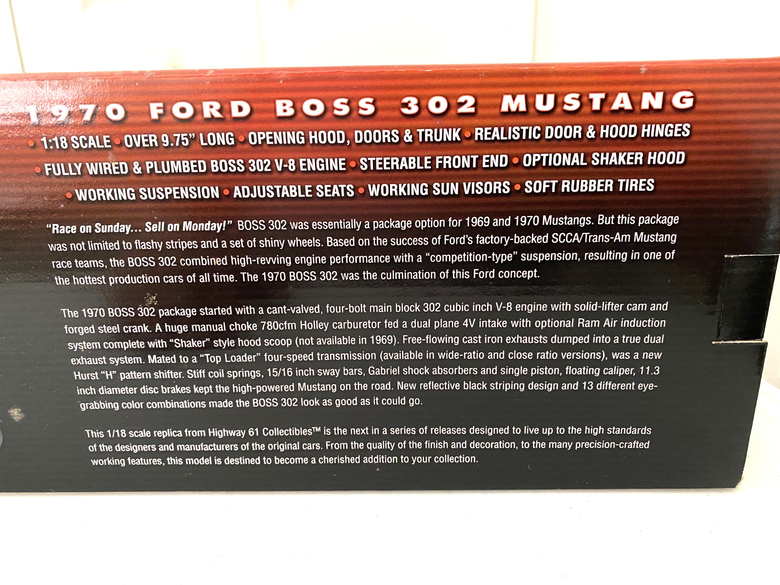 Highway 61 1/18 1970 Boss 302 Mustang