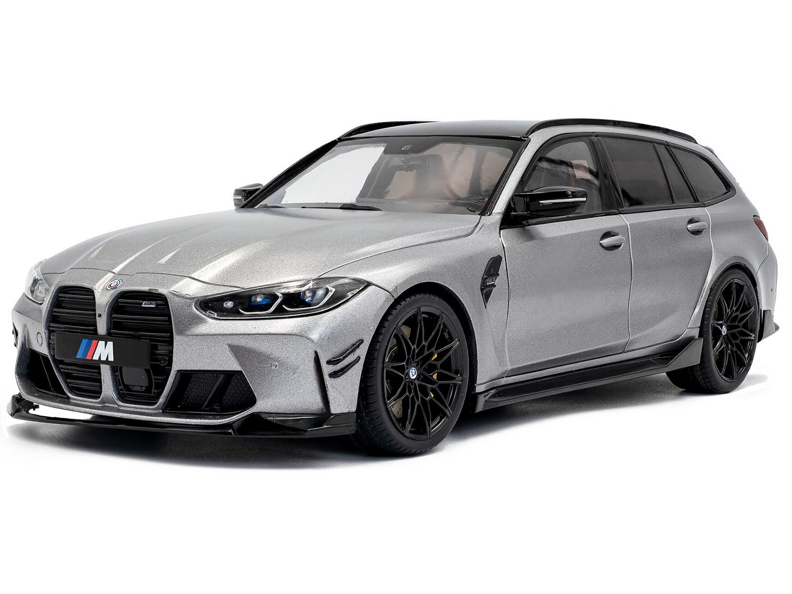 2024 BMW M3 COMPETITION M XDRIVE TOURING FROZEN GRAY 1/18 BY SOLIDO S1813702