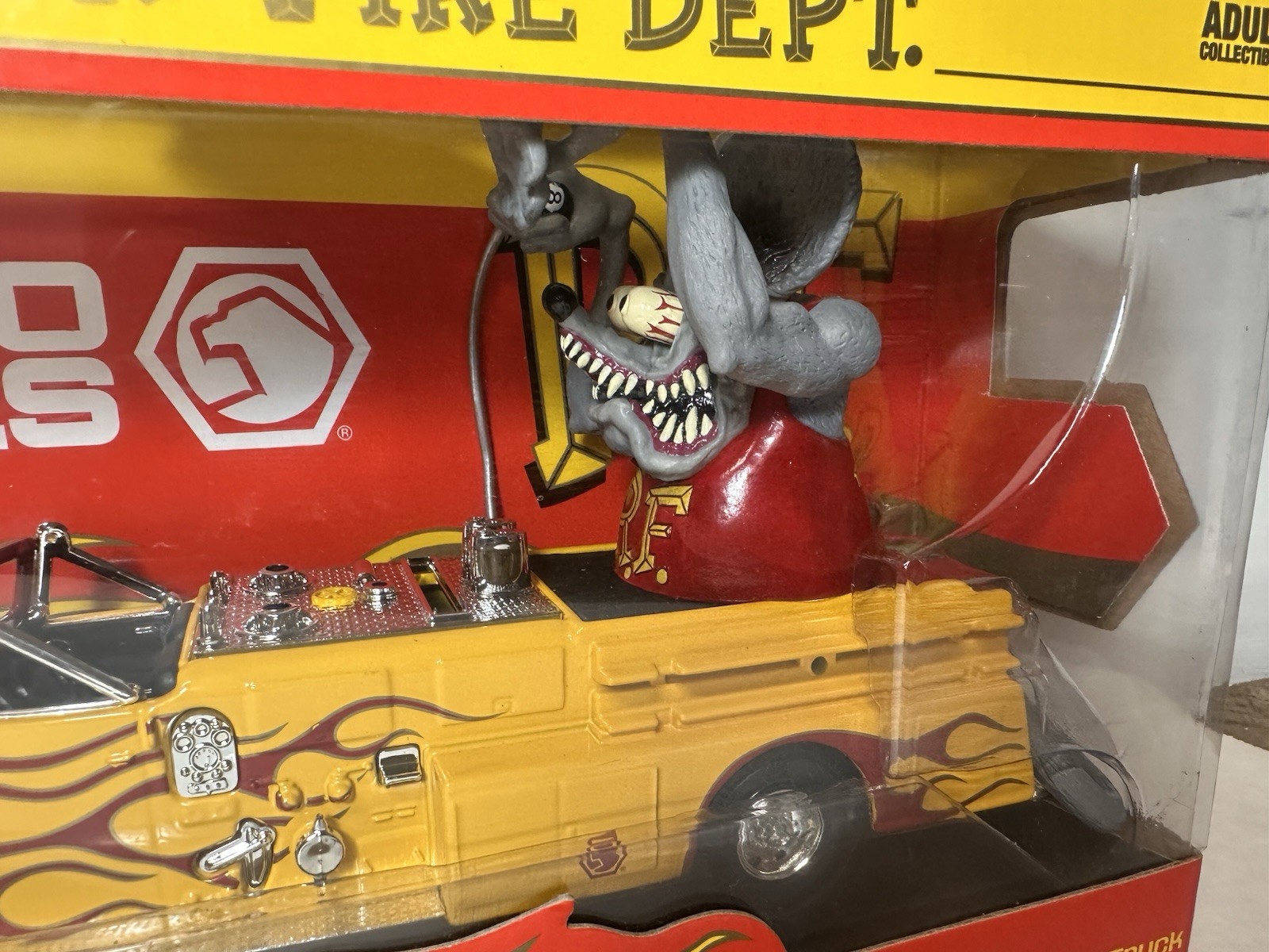 Matco Tools Rat Fink Fire Dept. 1955 Ward Lafrance Truck Ertl 10″ NEW NIB (read)