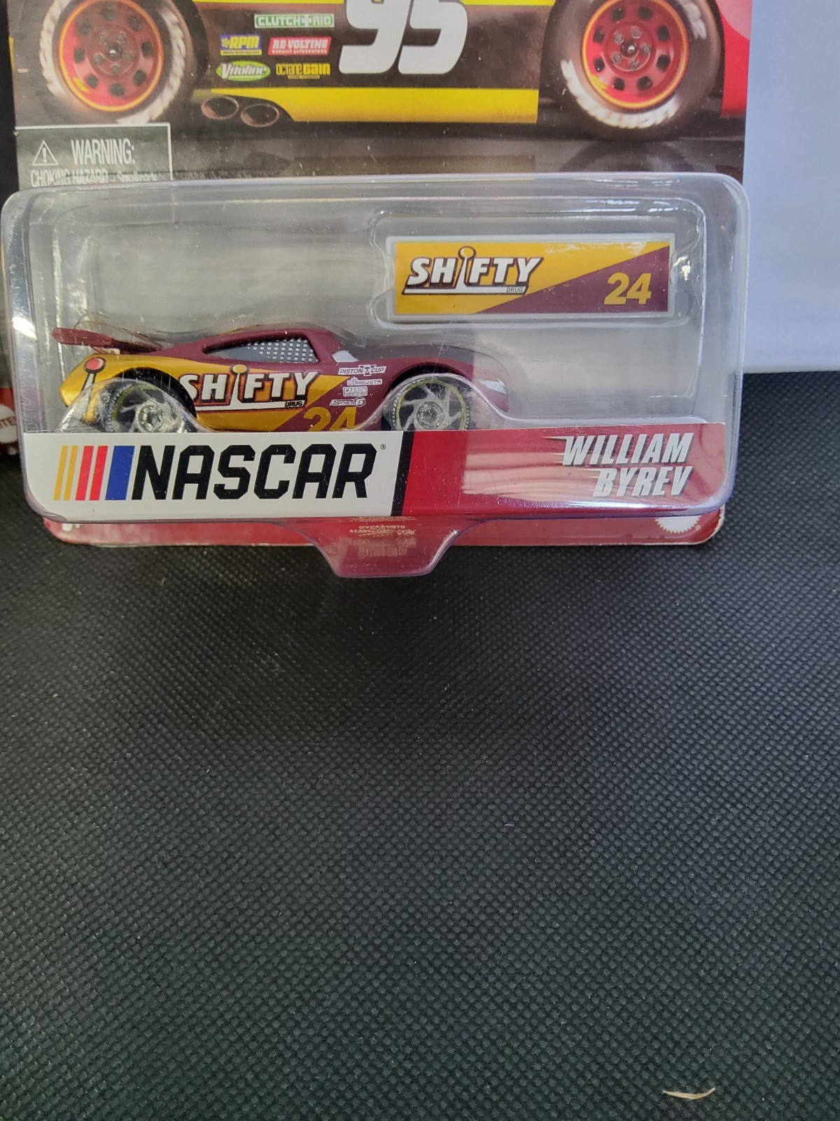 New Pixar Disney Cars NASCAR Gogo Logano William Byrev Metal Series Mattel 24 22