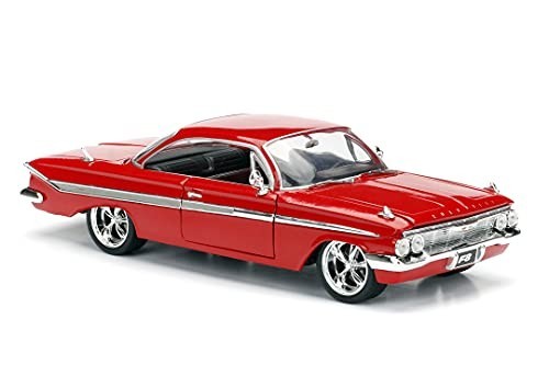 Diecast Car 1:24 Scale Red Opening Doors Hood Trunk Movie Decoration Impala