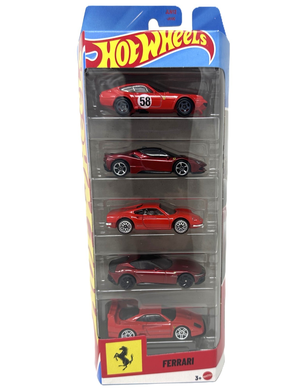 New!! Ferrari 5-Pack 2026 Hot Wheels Ferrari Gift Pack Hot In-Stock