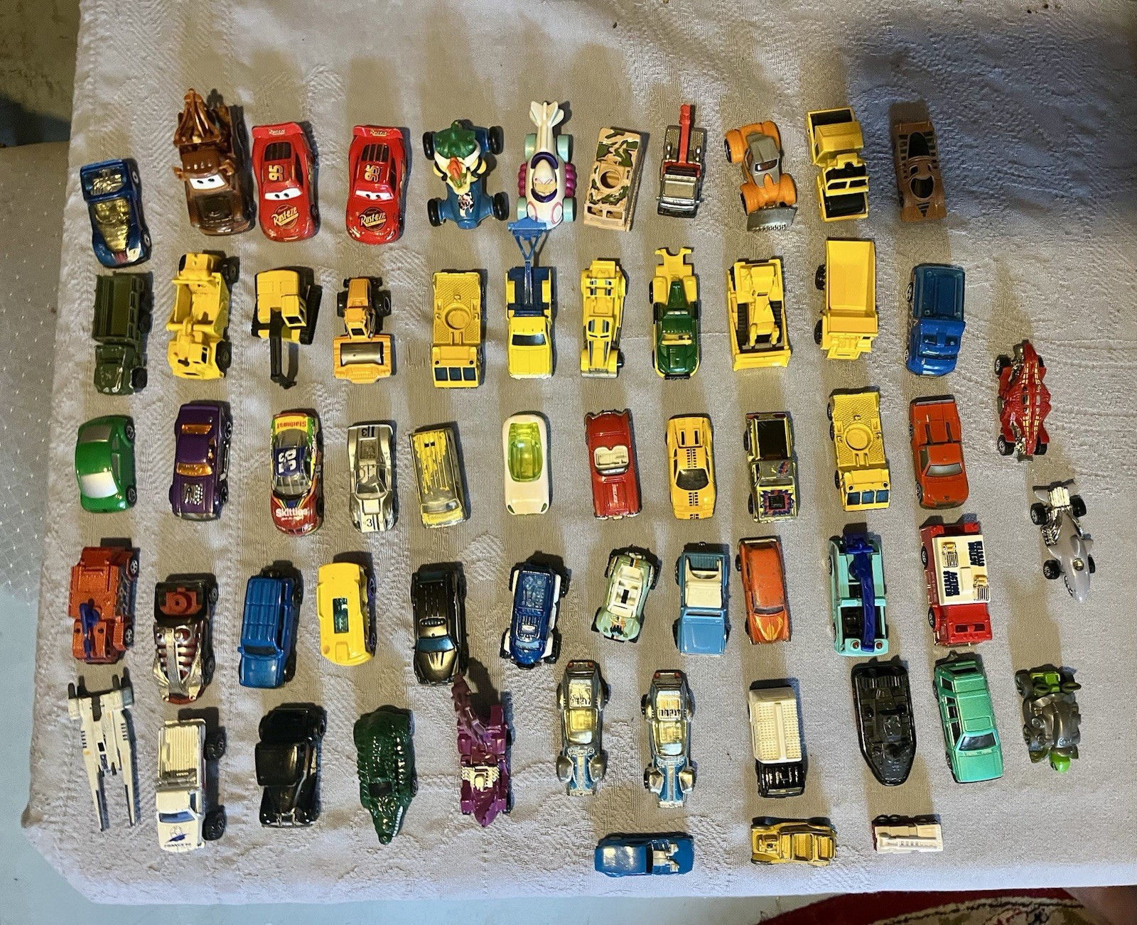 Lot Of 60 Odd fantasy Trucks Cars Pixar Diecast HW Matchbox Various Others