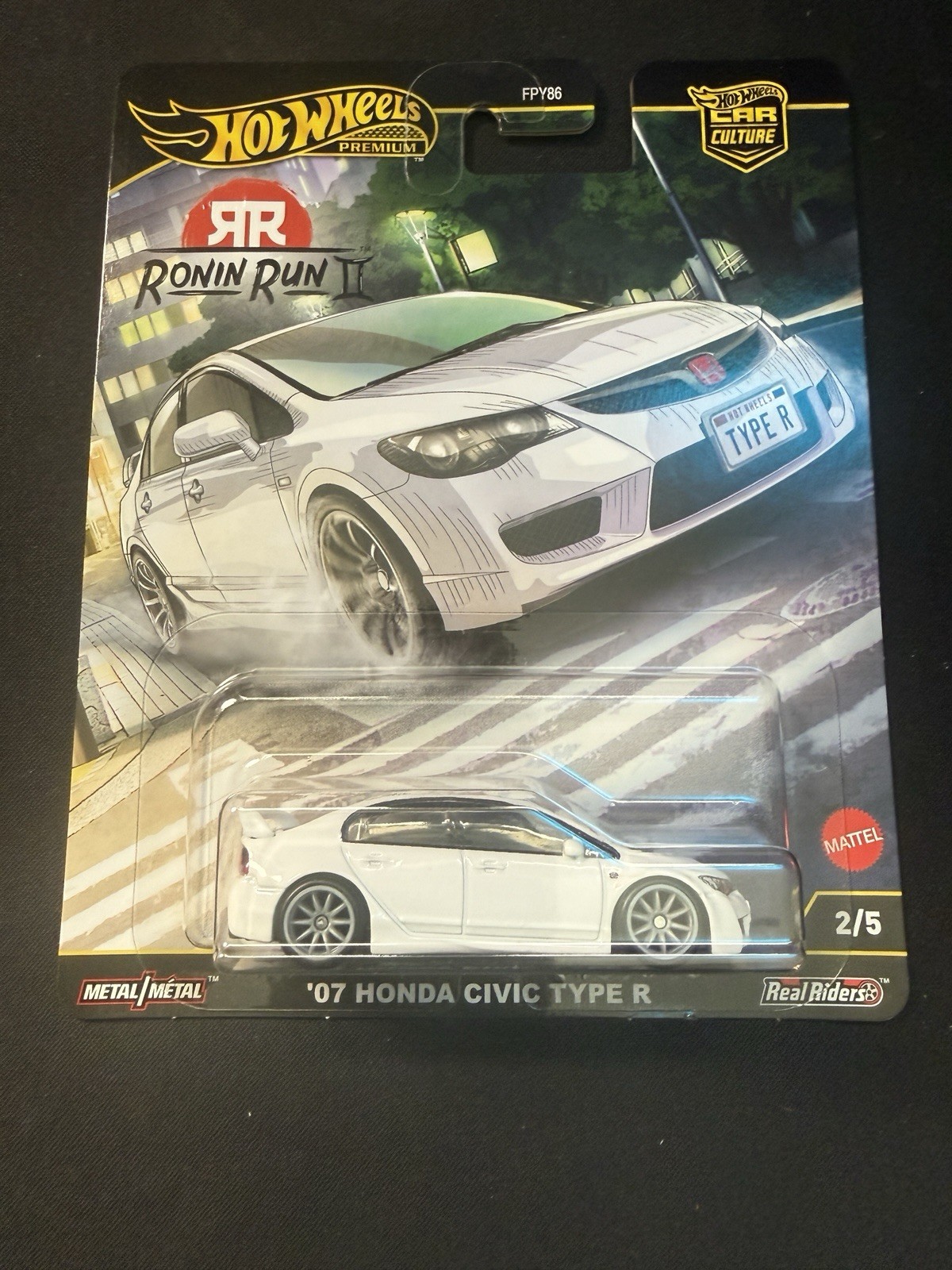 HOT WHEELS 2025 RONIN RUN II CAR CULTURE (SET OF 5) HONDA CIVIC, NISSAN, TOYOTA