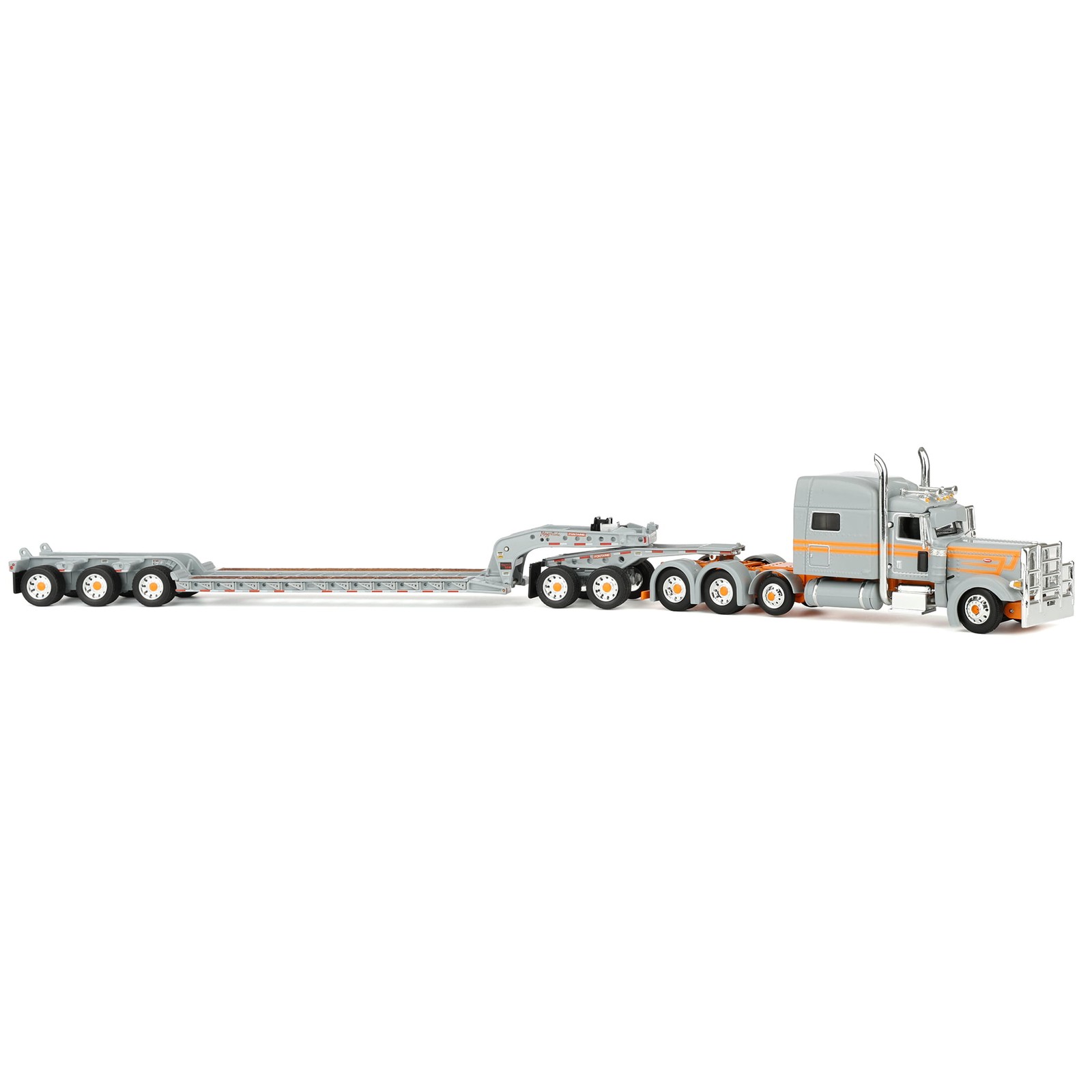 DCP 1/64 Peterbilt 389 Mid Roof Fontaine Magnitude Lowboy Trailer 60-2286