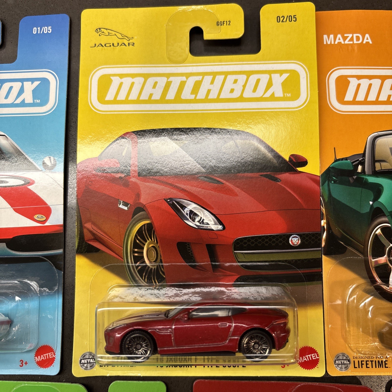Matchbox Sport Cars Series – Lotus Jaguar Mazda Chevy – 2025 – Set 1-5