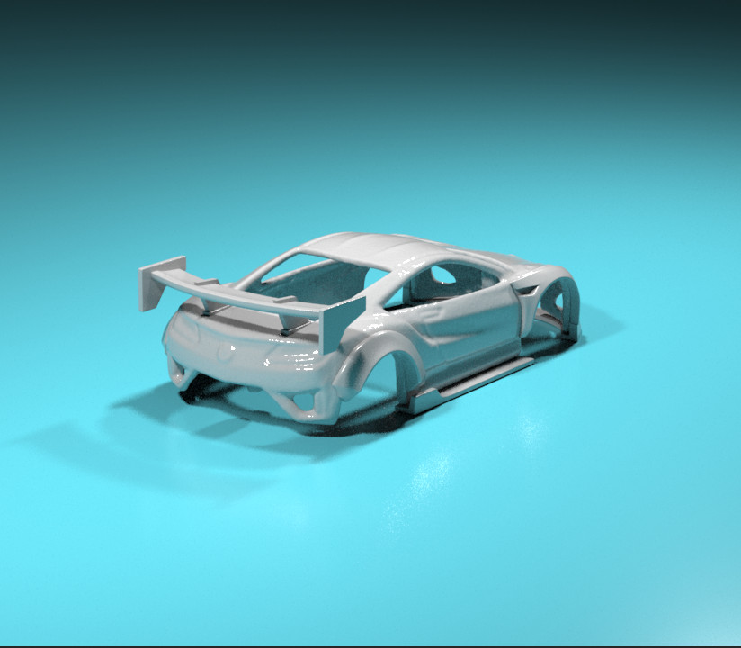 Liberty Walk Style Wide Body Kit for Hot Wheels ’17 Honda NSX – Resin