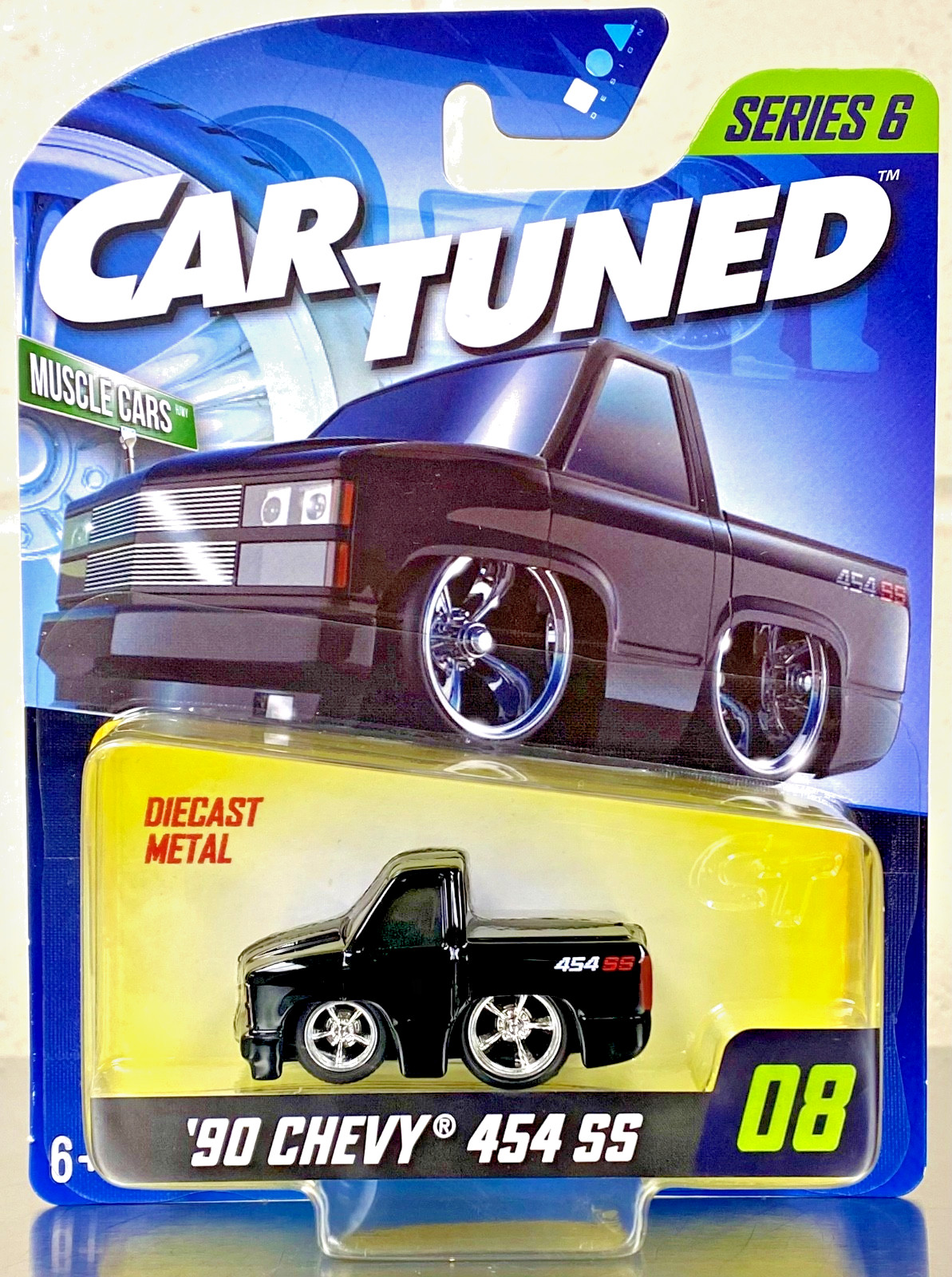 Car Tuned 1/64 Mainline 1990 CHEVY 454 SS PICK UP TRUCK Series 6 Diecast Car