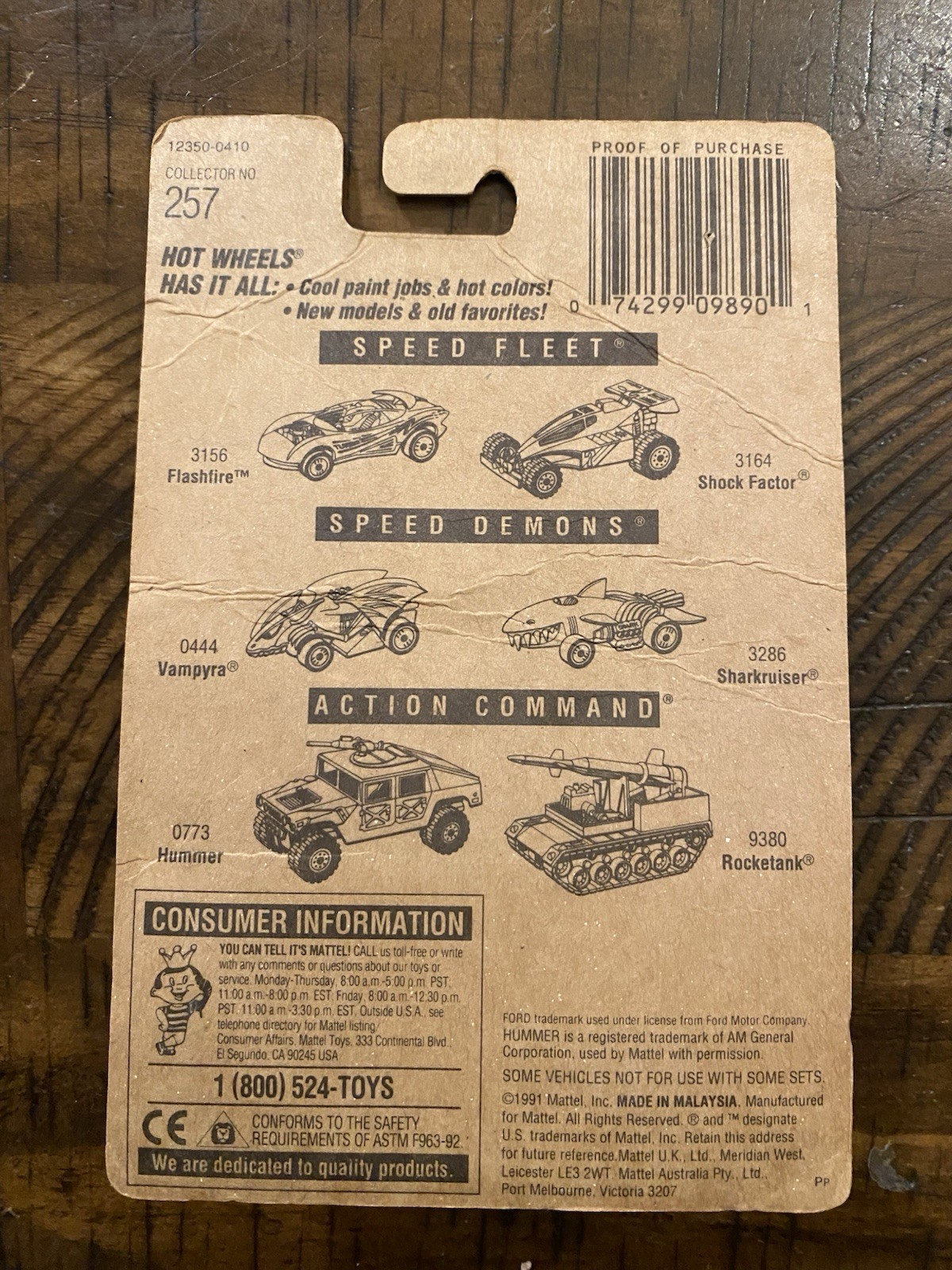 Hot Wheels (1991) 3-Window ‘34 #257