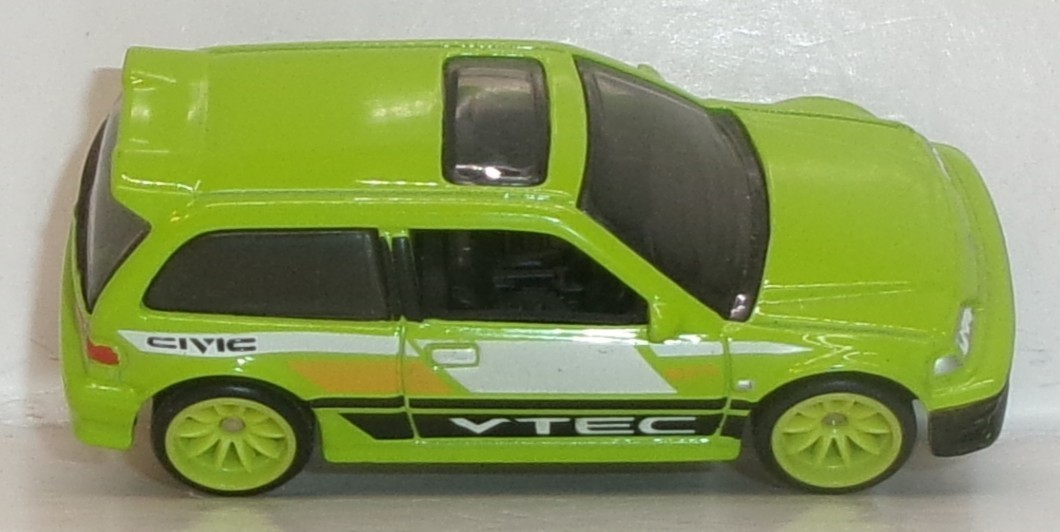 LOOSE 2025 HOT WHEELS 1:64 GREEN ’90 HONDA CIVIC EF WHEEL SWAP REAL RIDERS