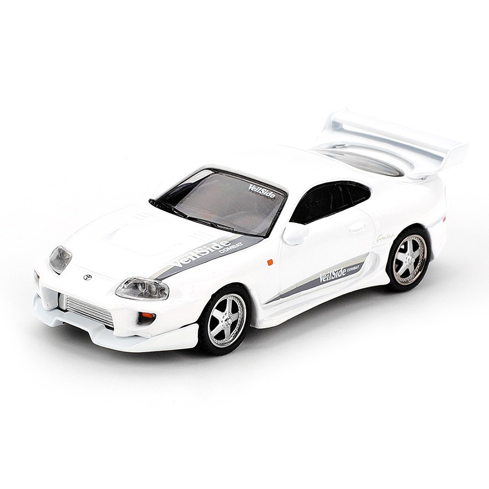 Mini GT 1:64 Toyota Supra VeilSide Combat V-I White Diecast Model Car MGT01104