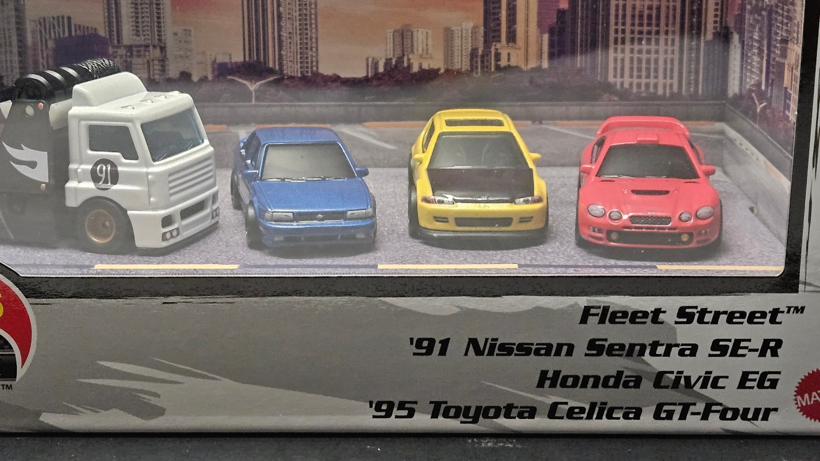 Hot wheels Premium Fleet Street Diorama Box Set Nissan Honda Toyota ++++++++++++