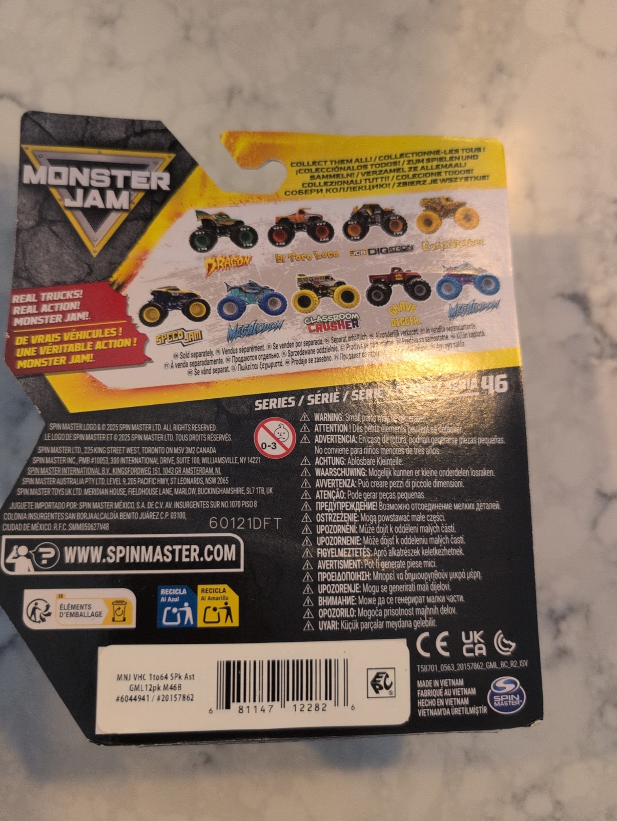 2026 SERIES 46 CYBERFLARE THUNDEROARUS SPIN MASTER Monster Jam TRUCK