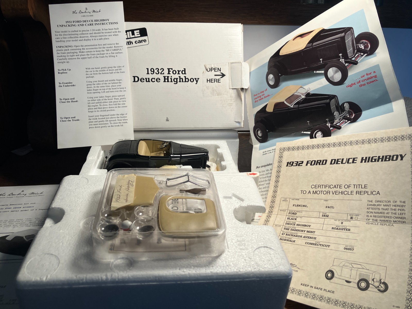Danbury Mint 1/24 1932 Ford Deuce Highboy