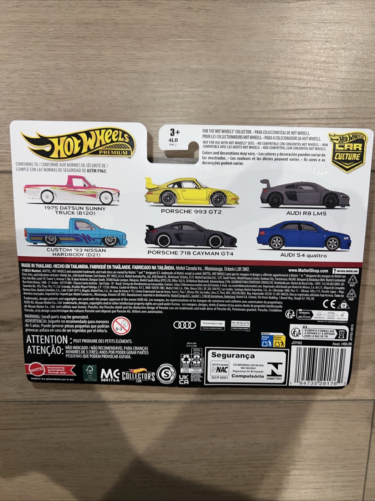2024 Hot Wheels Premium Car Culture Twin 2 Pack Audi S4 Quattro & Audi R8 LMS