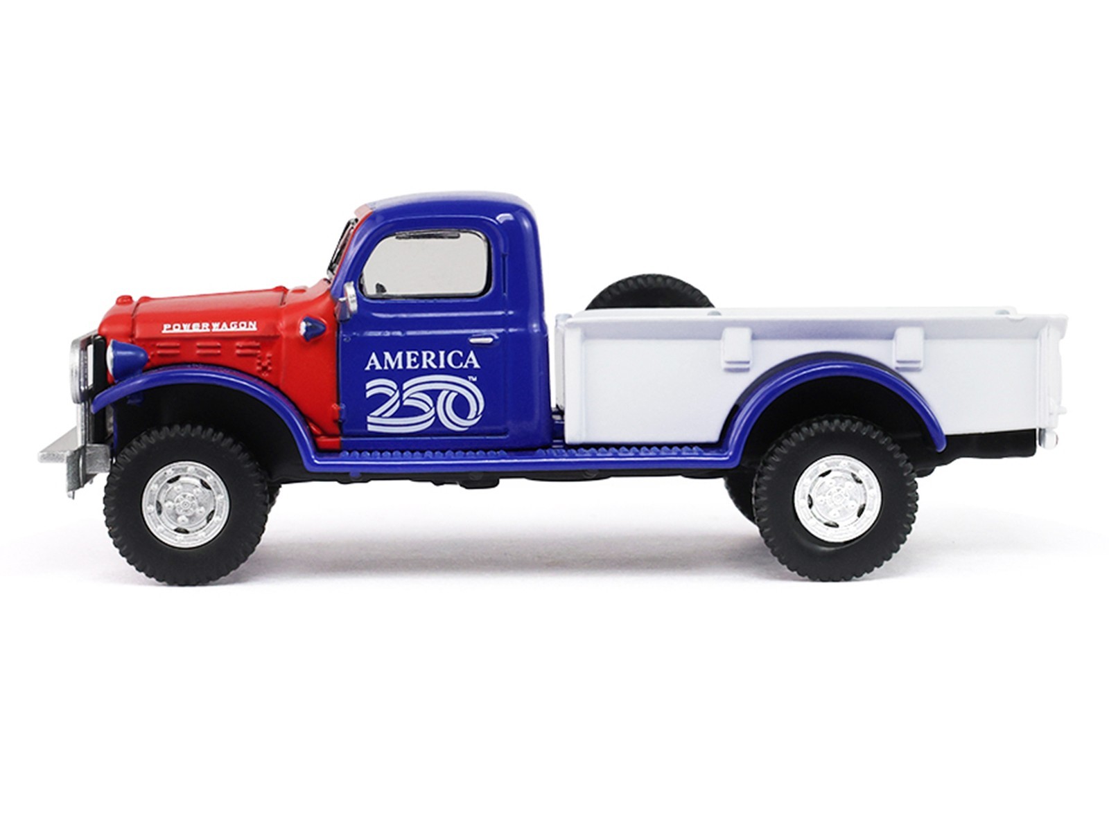 1946 DODGE POWER WAGON PICKUP “AMERICA 250” 1/64 DIECAST BY GREENLIGHT 28180 E
