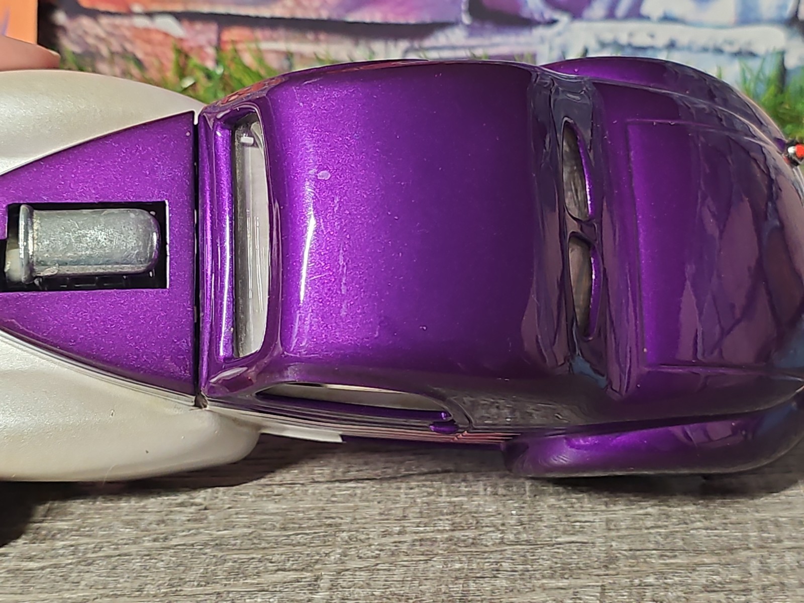 Vntg 2001 Racing Champions 1941 Willys Coupe 1:24 Purple Diecast Car NO BOX