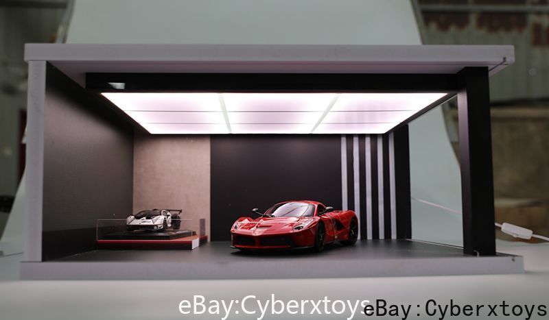 1:18 Extra Large Ceiling LED Car Model Display Case Exhibition Scene Parking Lot