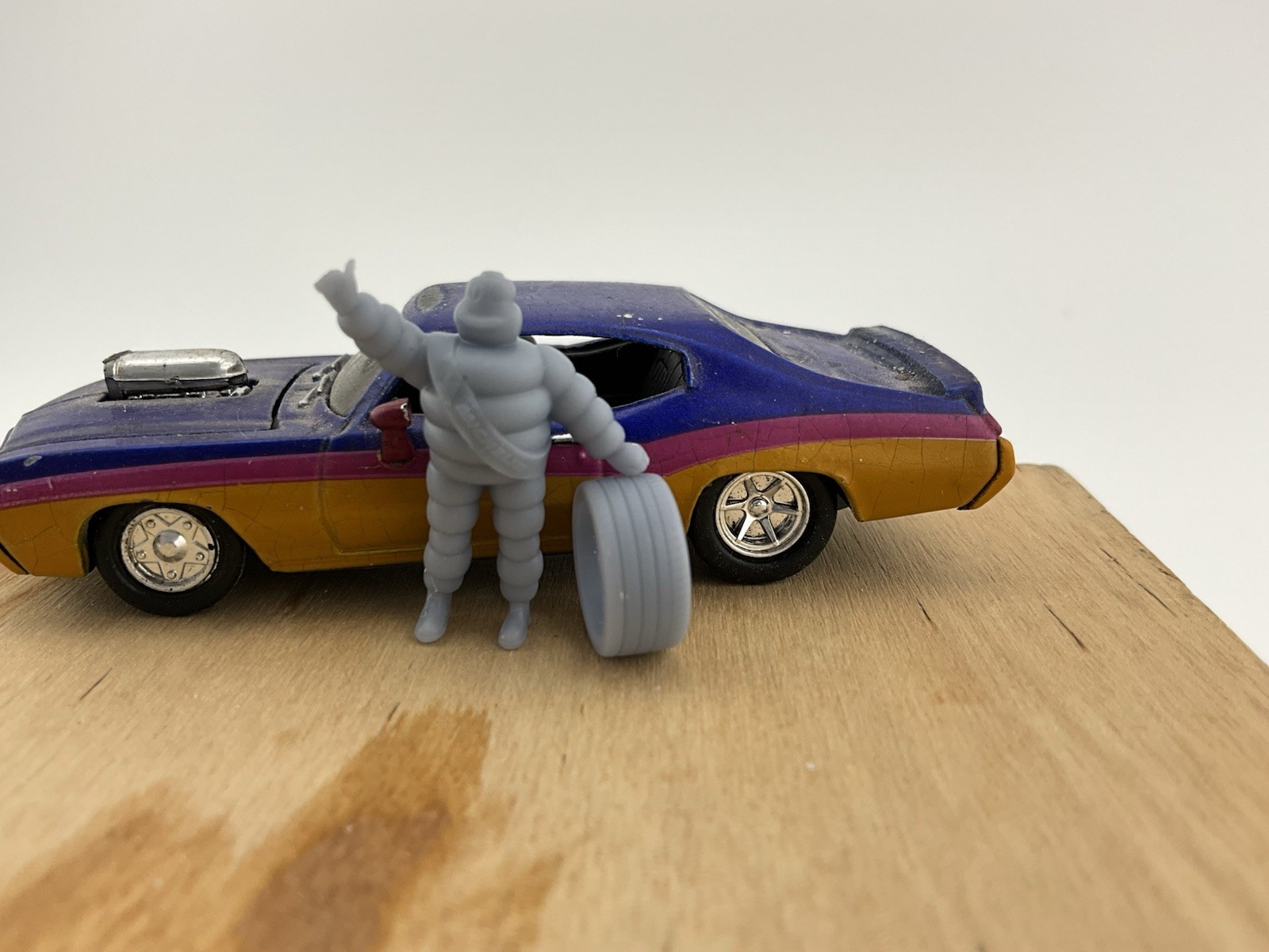 1/87 scale Michelin man for hot wheels diorama 3-D printed