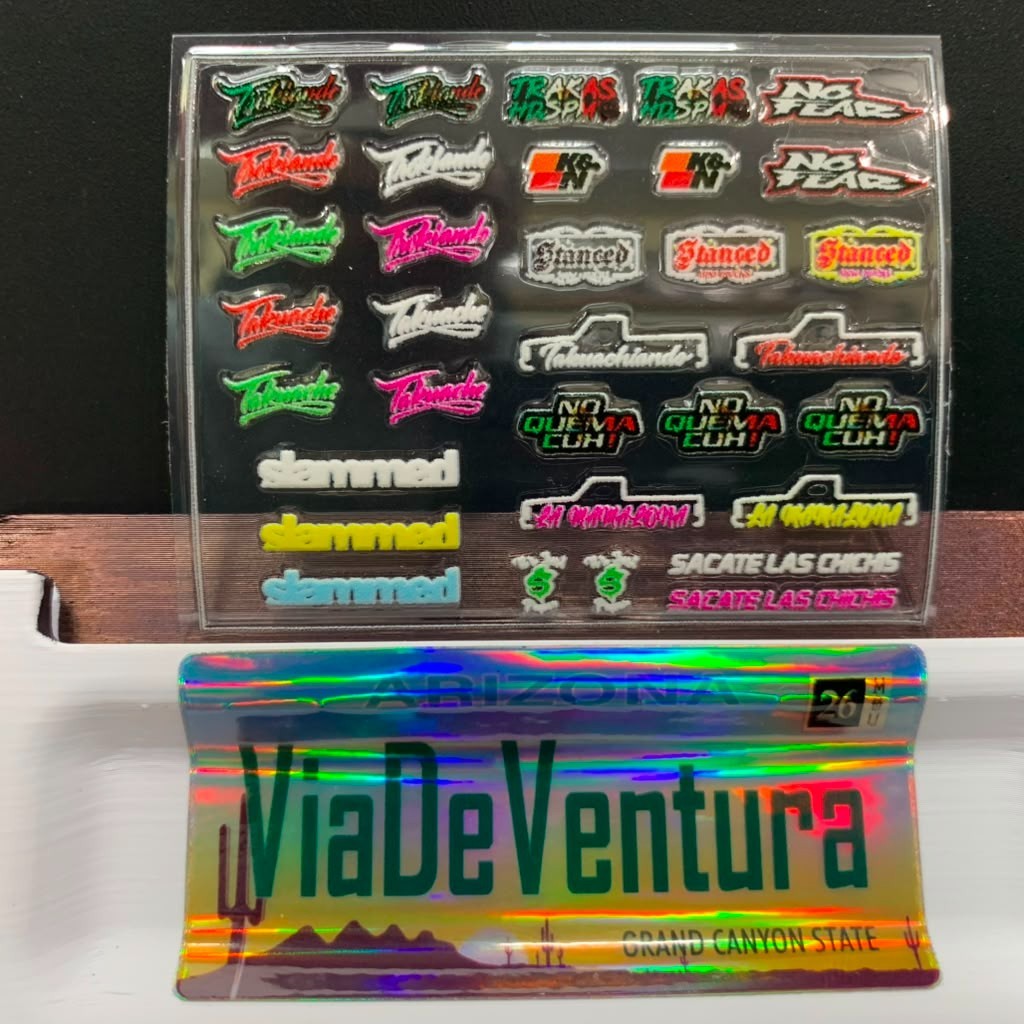 Window Details 1/64 UNIVERSAL STICKER FOR HOT WHEELS Diecast