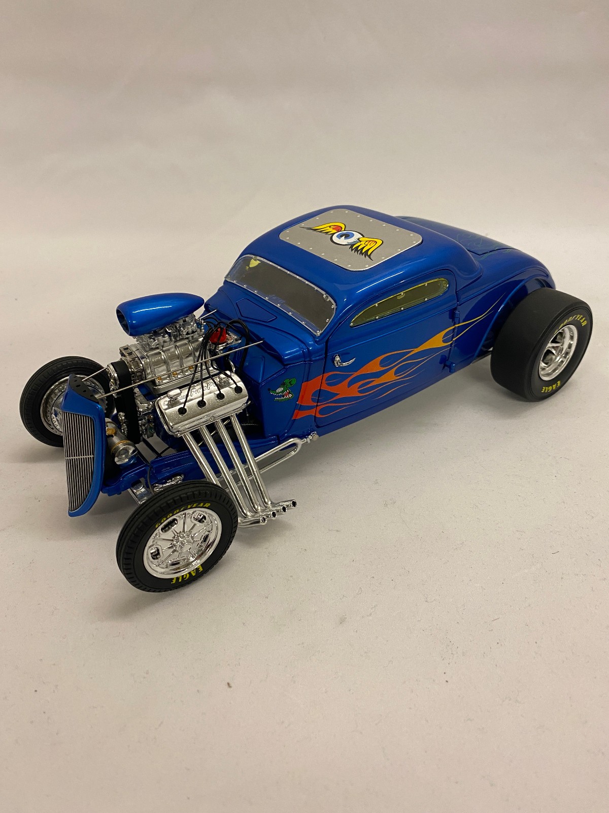 GMP 1/18: Rat Fink Blown 34 Ford Coupe Hemi Hot Rod Dragster L.E.