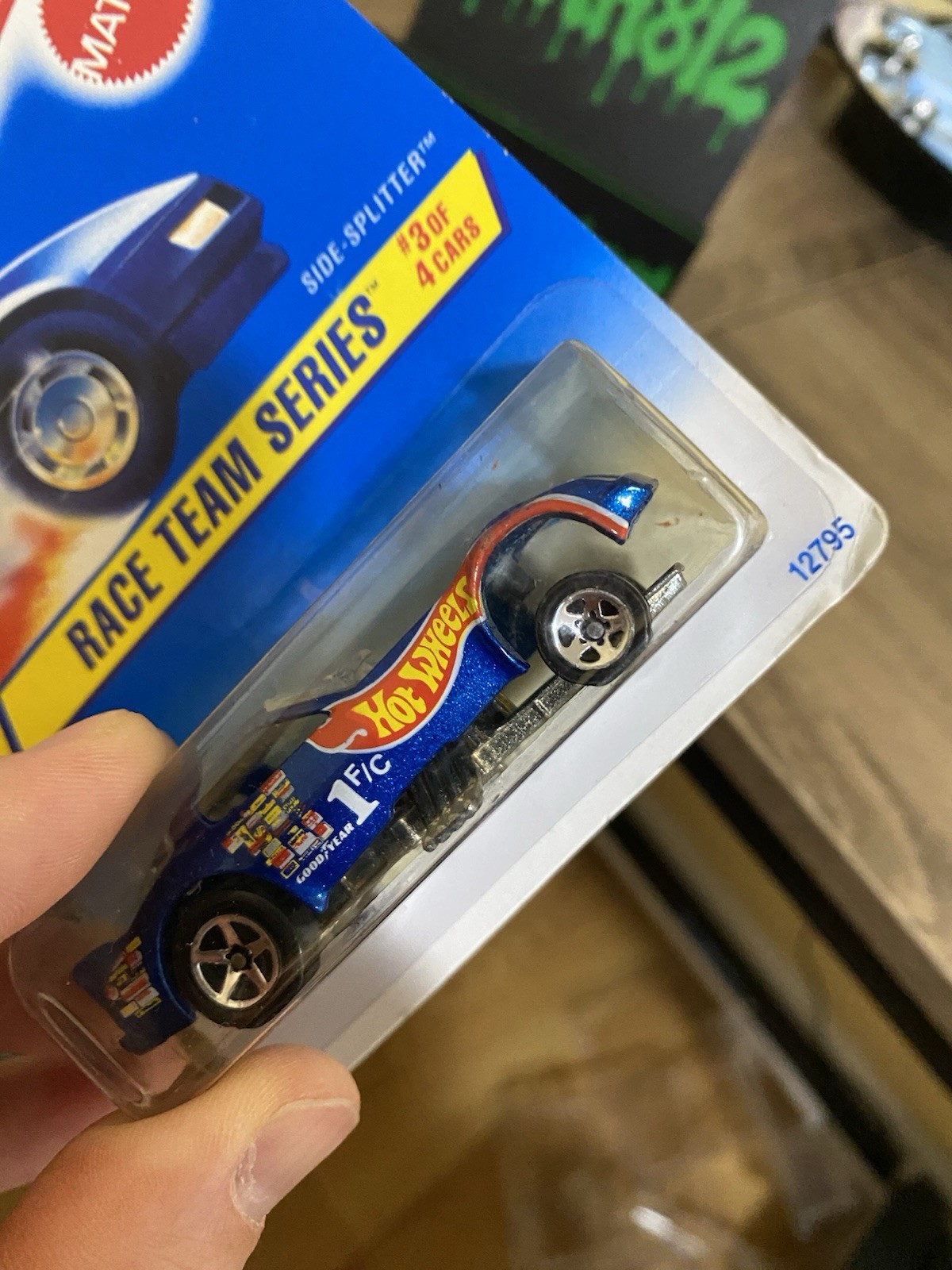 Hot Wheels Race Team Series Side-Splitter Blue 1:64 Diecast 1996 Unopened