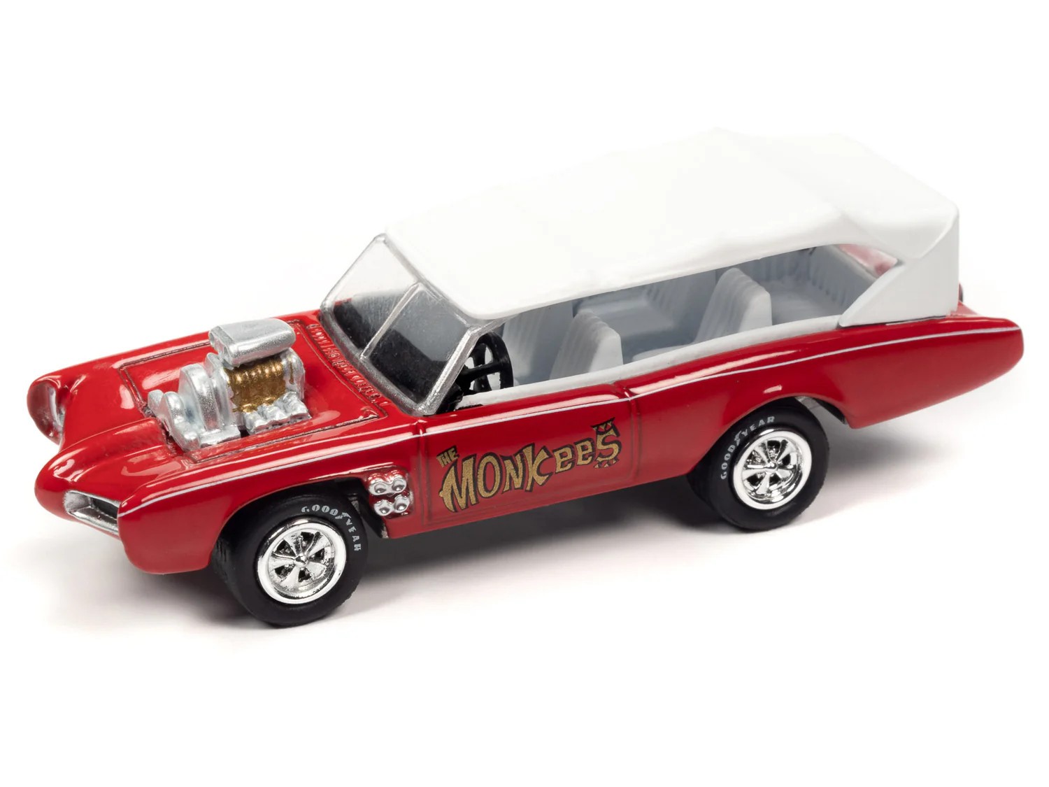 Johnny Lightning Silver Screen The Monkees Monkeemobile 1:64 Diecast Car JLDR018