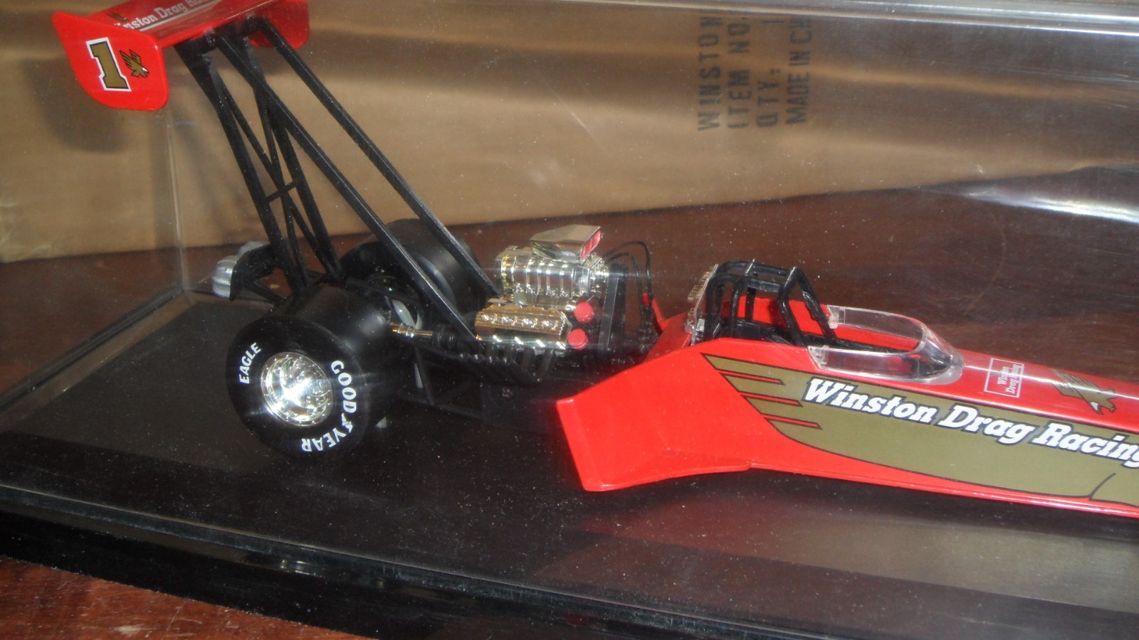 1996 Winston NHRA Drag Racing Finals 1/24 Top Fuel Dragster Promo Car & Case