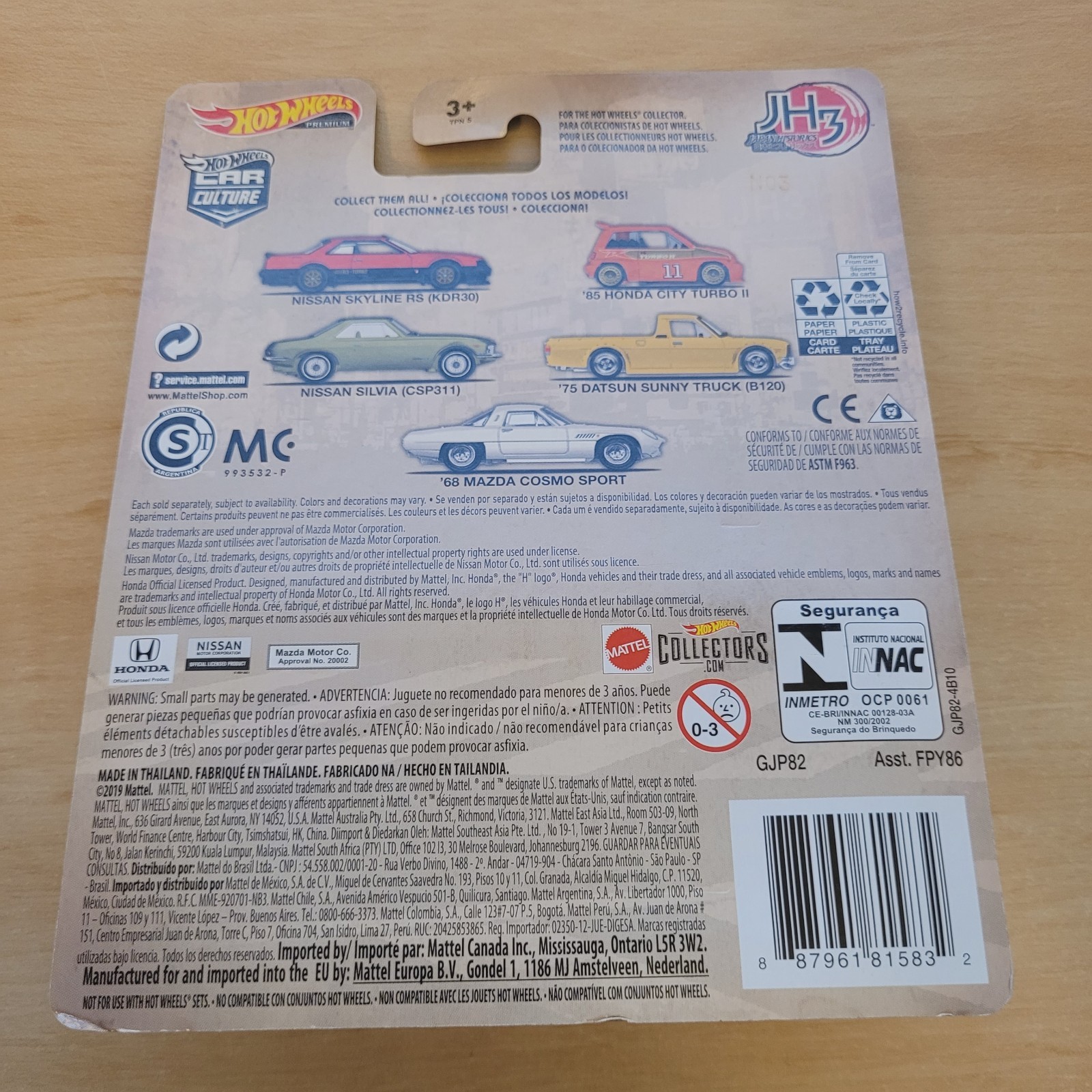 Hot Wheels Car Culture Japan Historics 3 Collection Metal Real Riders 1:64