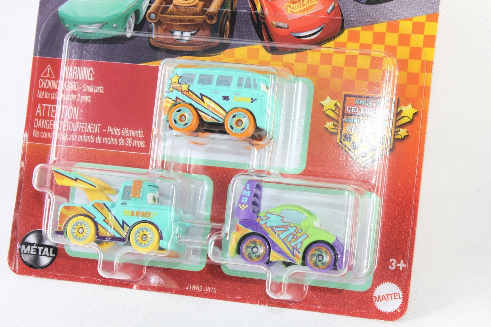Disney Cars Mini Racers Race to Celebrate Lightning McQueen Mater Fillmore Wingo